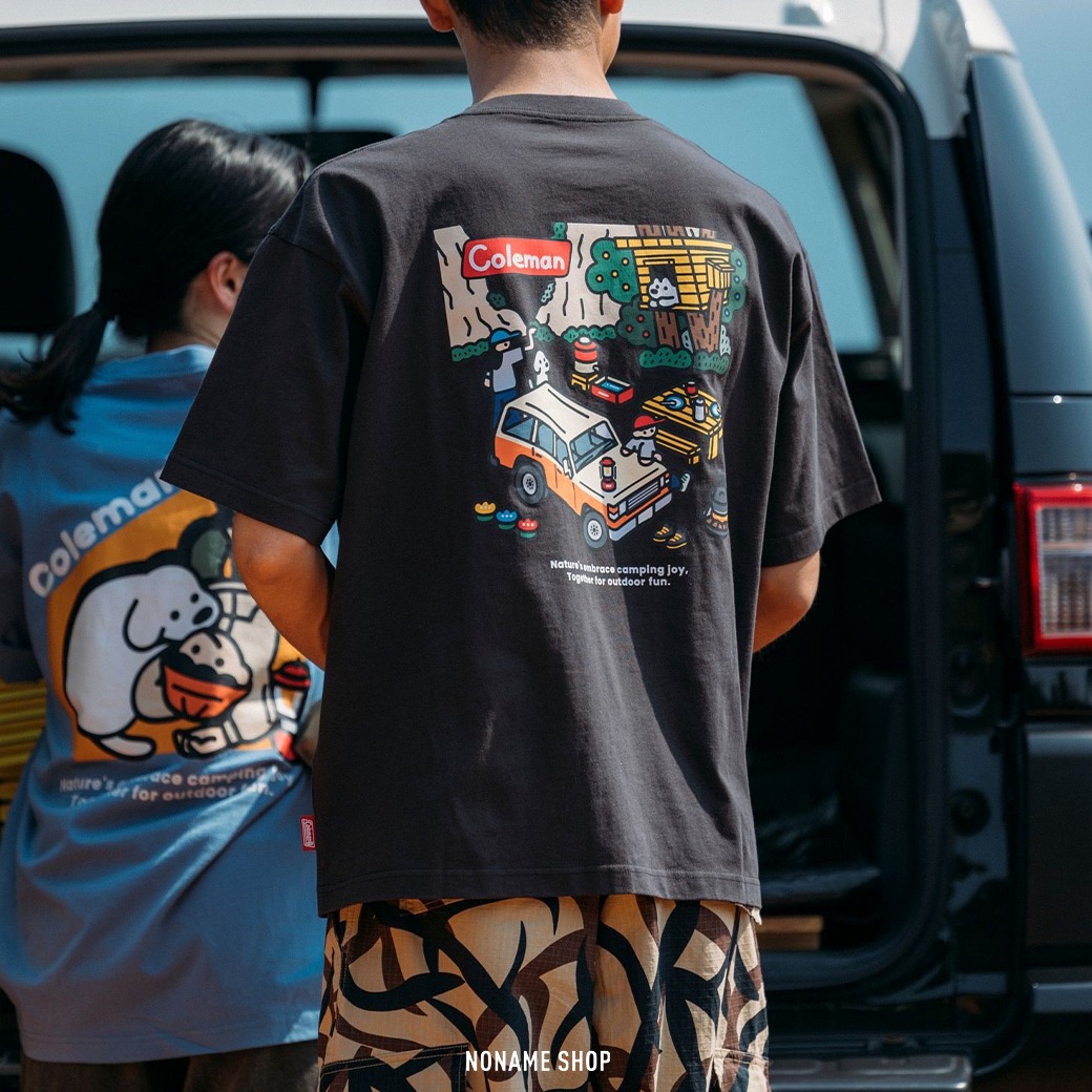 COLEMAN X MATSUI X FREAK'S STORE 日本插畫家 聯名別注款 狗狗 露營 短袖 三色 (男款)