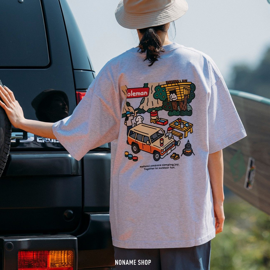 COLEMAN X MATSUI X FREAK'S STORE 日本插畫家 聯名別注款 狗狗 露營 短袖 三色 (男款)