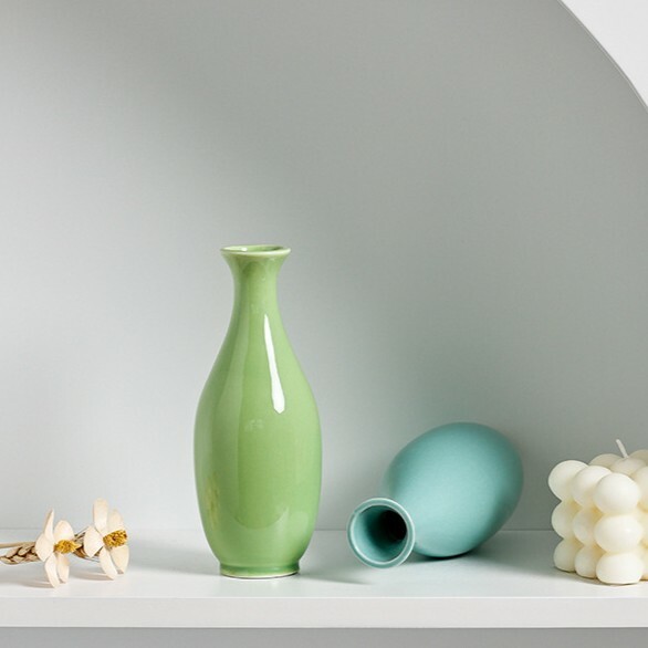 《5930》細長純色陶瓷花瓶