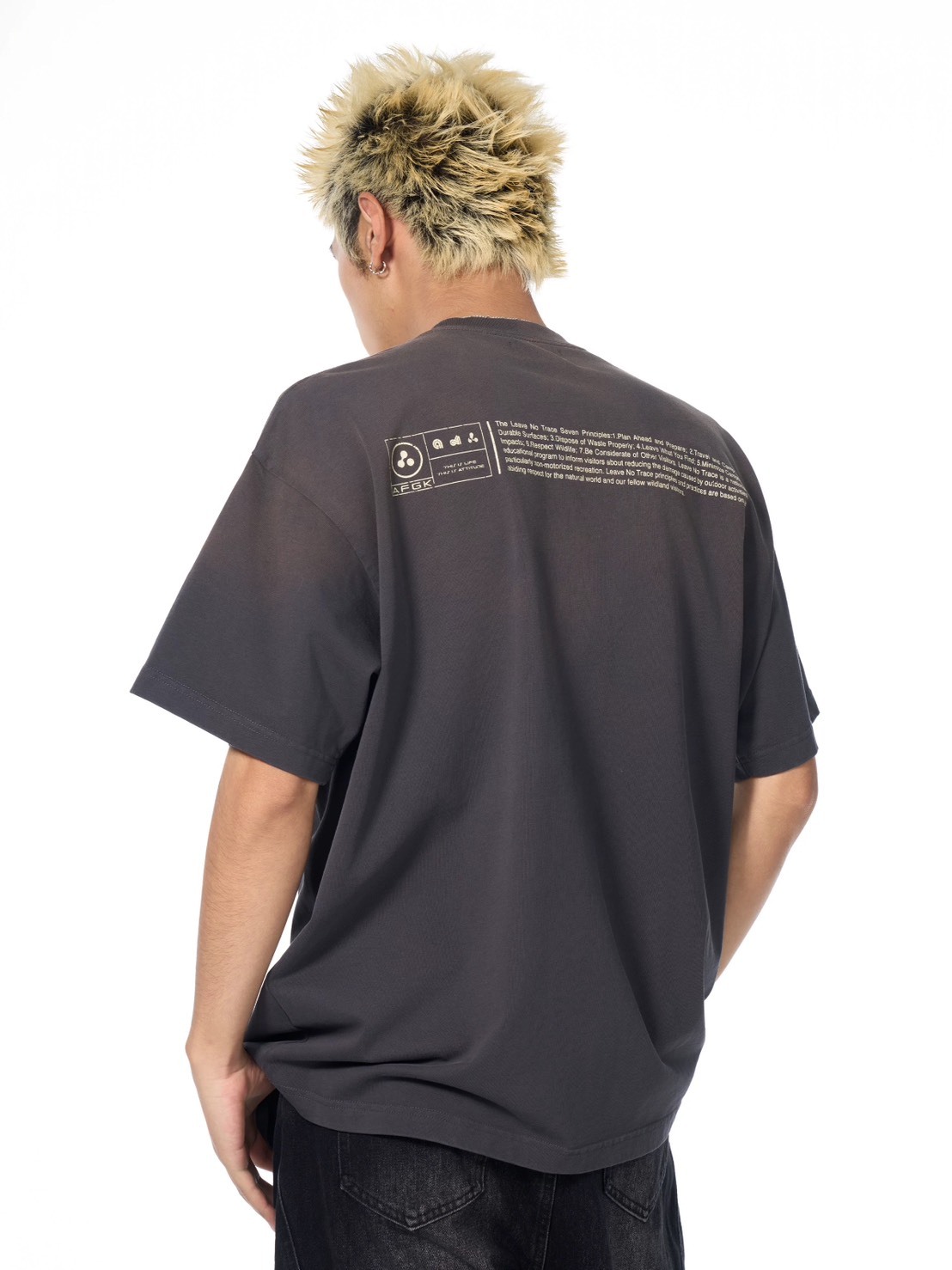 AFGK 3D水洗做舊 卡通天使 短T A FEW GOOD KIDS