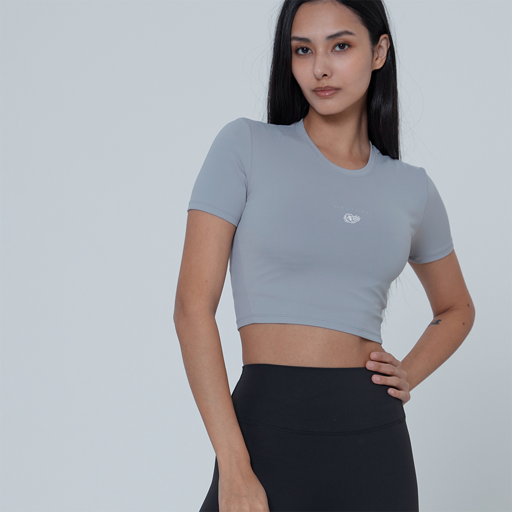 24-25 LN x VERVE Premium™ 合身短版短袖｜酌日灰