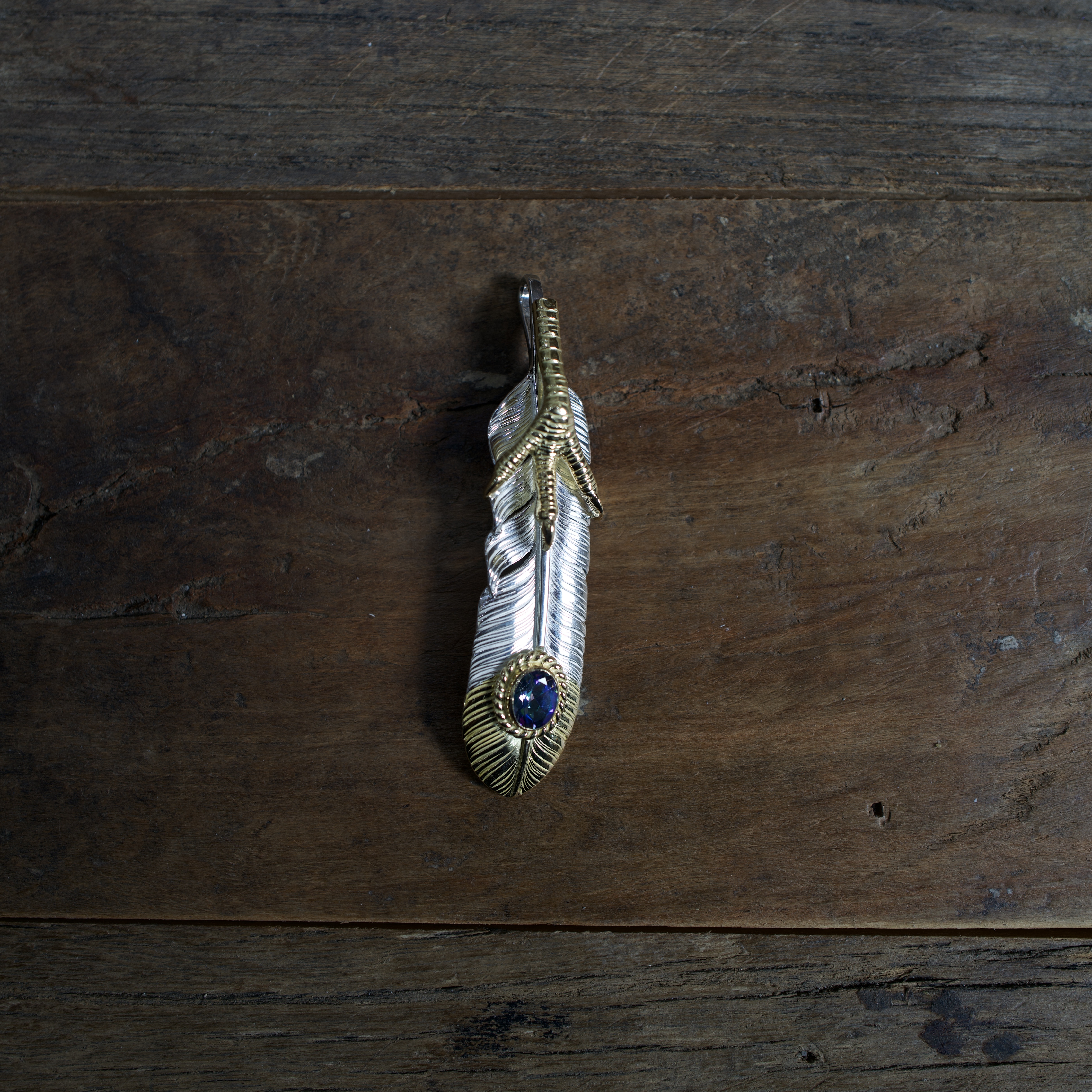 金爪先金金繩Rainbow Topaz Old羽 L*