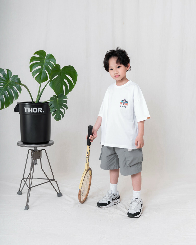 PERSEVERE 春夏童裝雷鳥Tee 白/黑 25 S/S kids' T-shirt series Thunderbird Tee