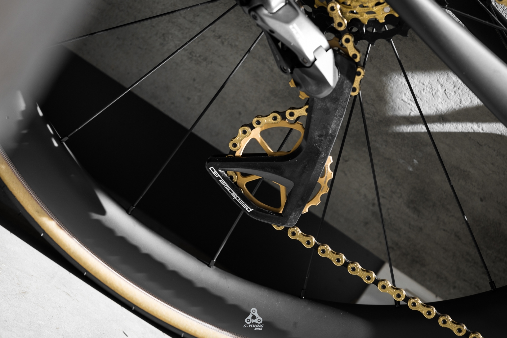 【Ceramicspeed】限定版 OPSW RS 加大導輪 / 特仕霧面金 Shi 9250終身保固