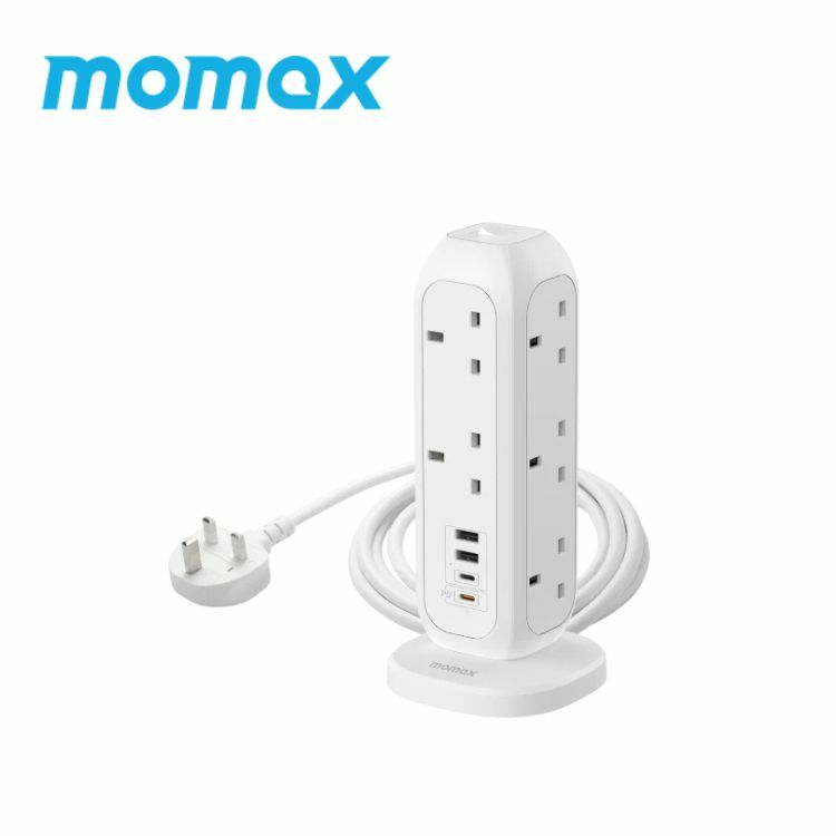 Momax ONEPLUG PD20W 2A2C 11位拖板(白)US11UKW