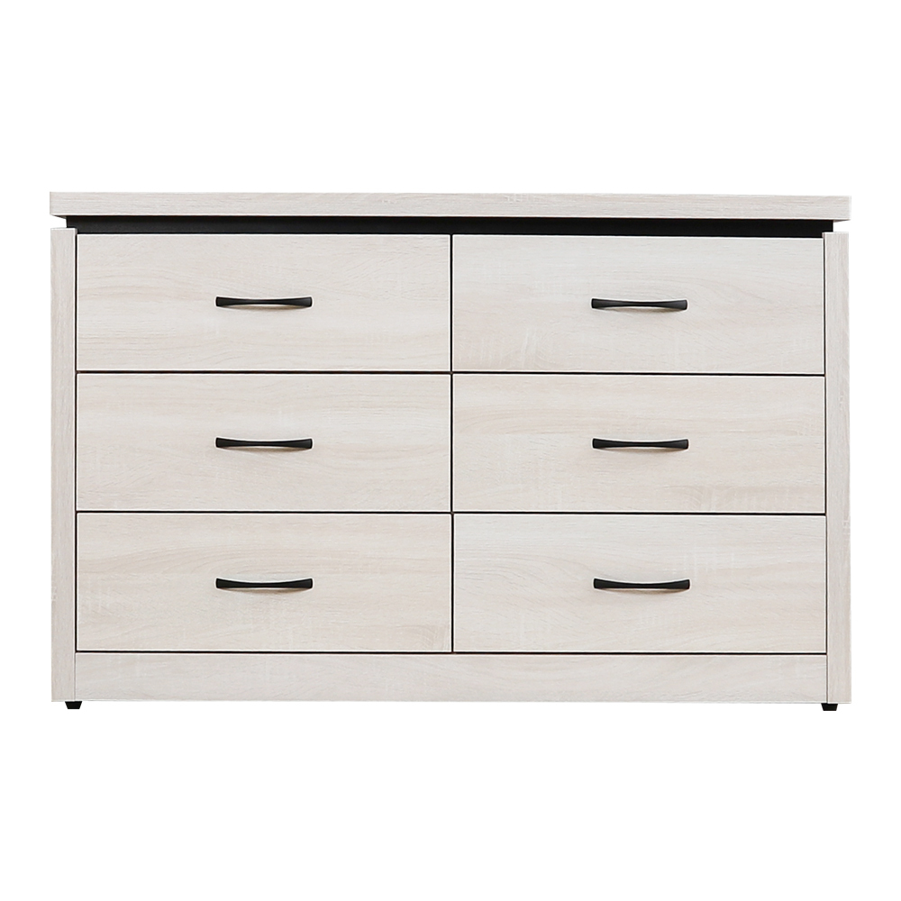 哈莉特3.8尺六斗櫃/六抽收納櫃/置物櫃