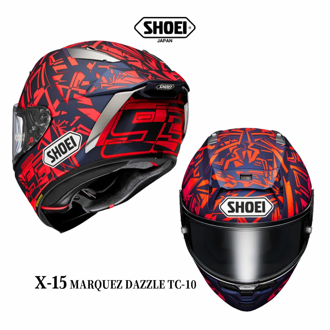 SHOEI X-FIFTEEN (X-15) - MARQUEZ DAZZLE TC-10 全罩安全帽