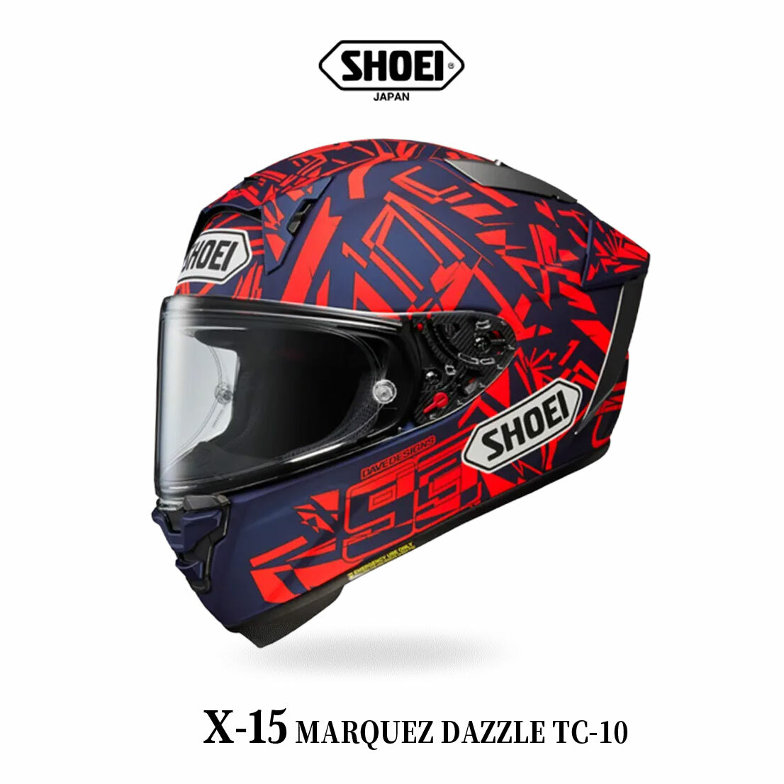 SHOEI X-FIFTEEN (X-15) - MARQUEZ DAZZLE TC-10 全罩安全帽