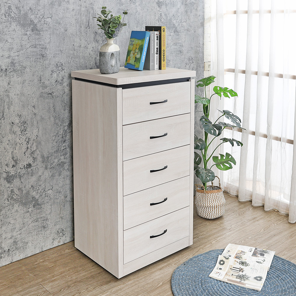 哈莉特2尺五斗櫃/五抽收納櫃/置物櫃(兩色可選)