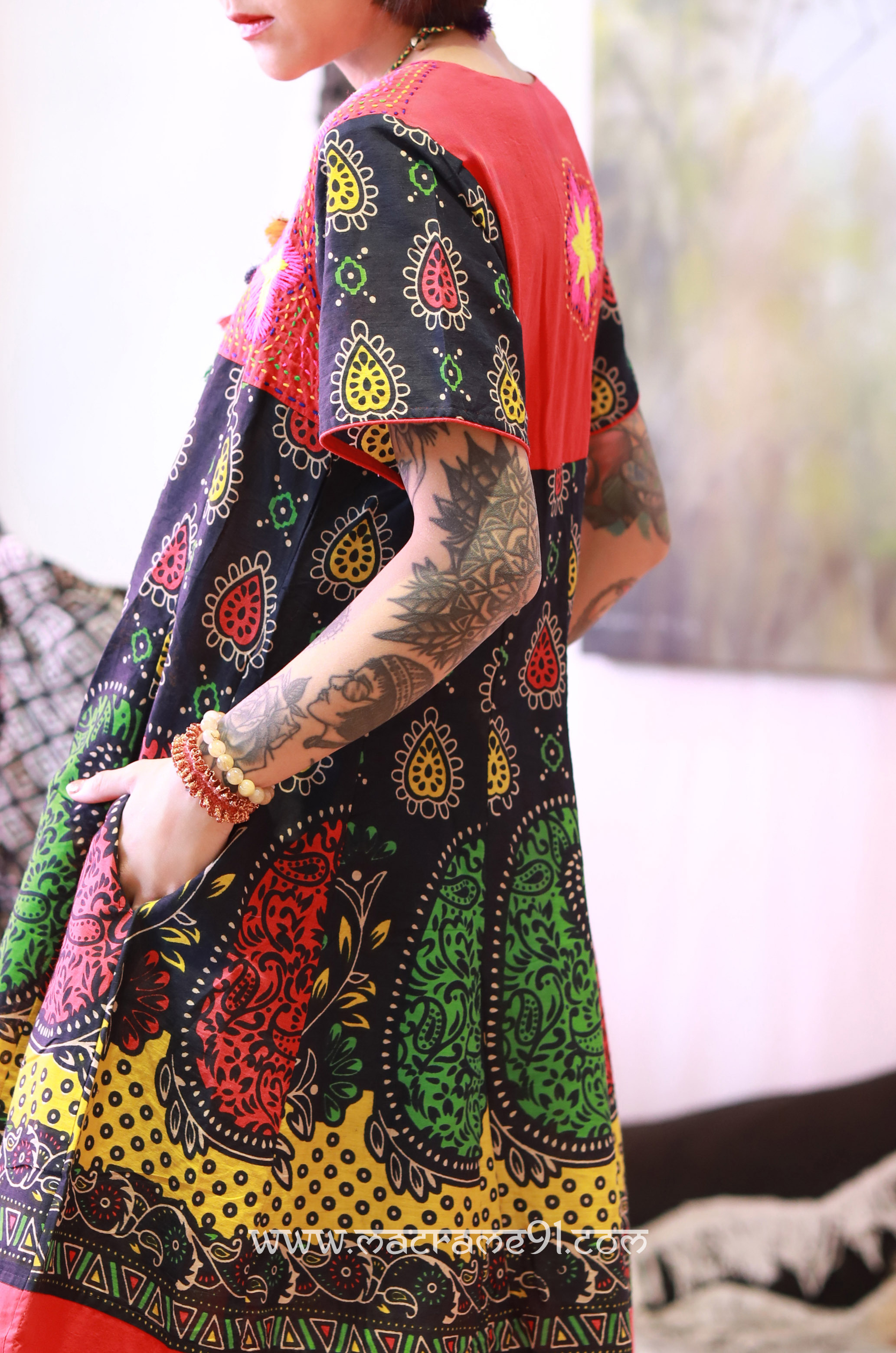 Macrame 中長裙 - M0516C - Red (0711)