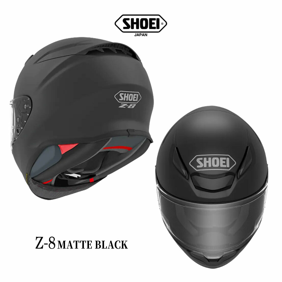 SHOEI Z-8 MATTE BLACK 全罩安全帽 消光黑