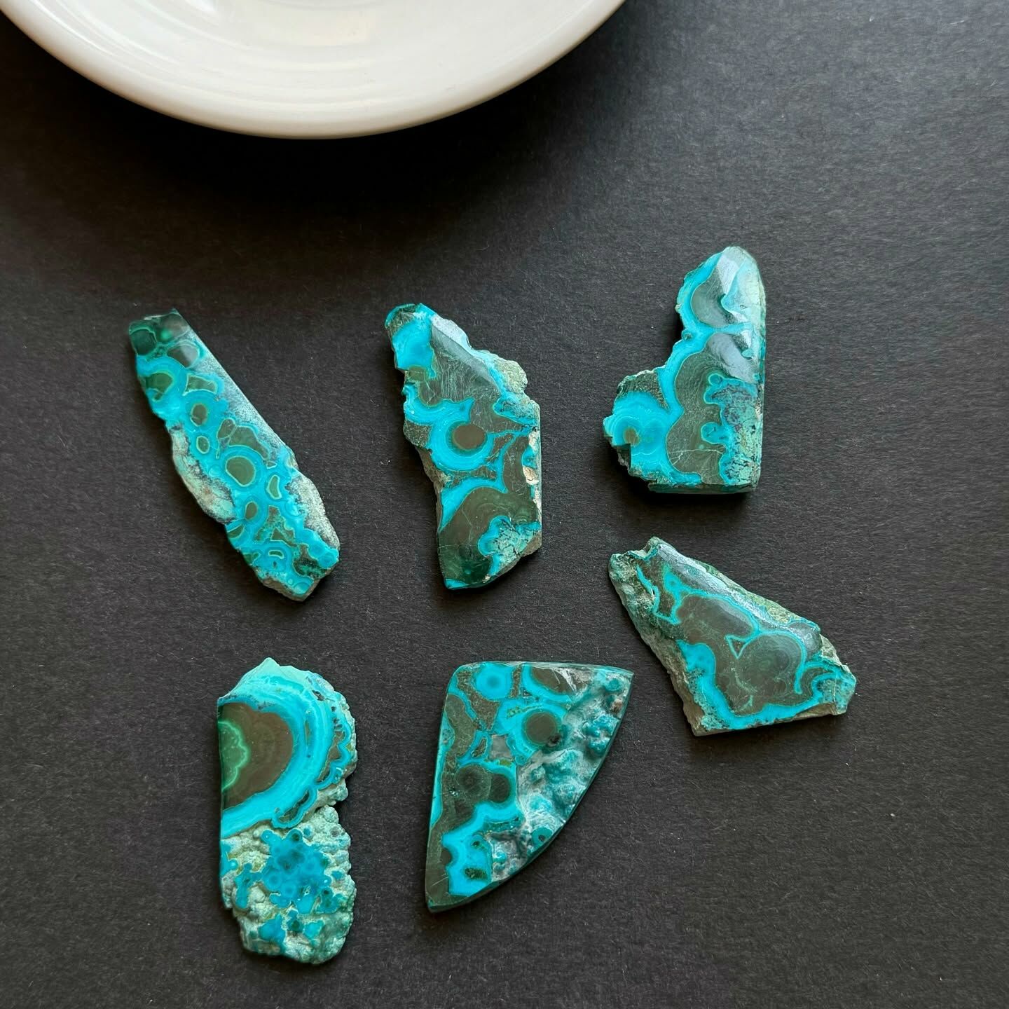 [原石] 矽孔雀石 原礦 切片