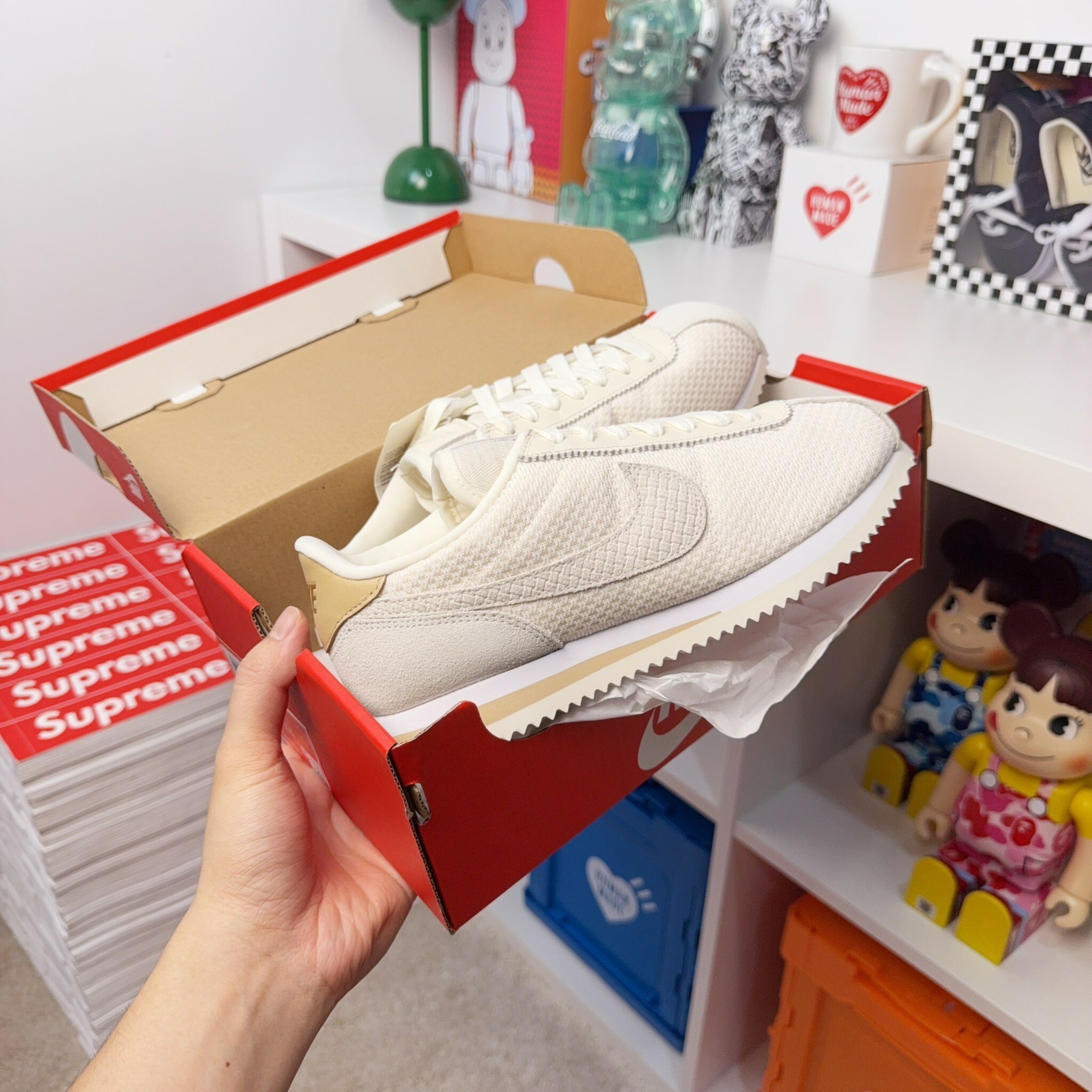 Nike Cortez 華夫格紋 鬆餅 奶油白 阿甘 阿甘鞋 IB8879-211