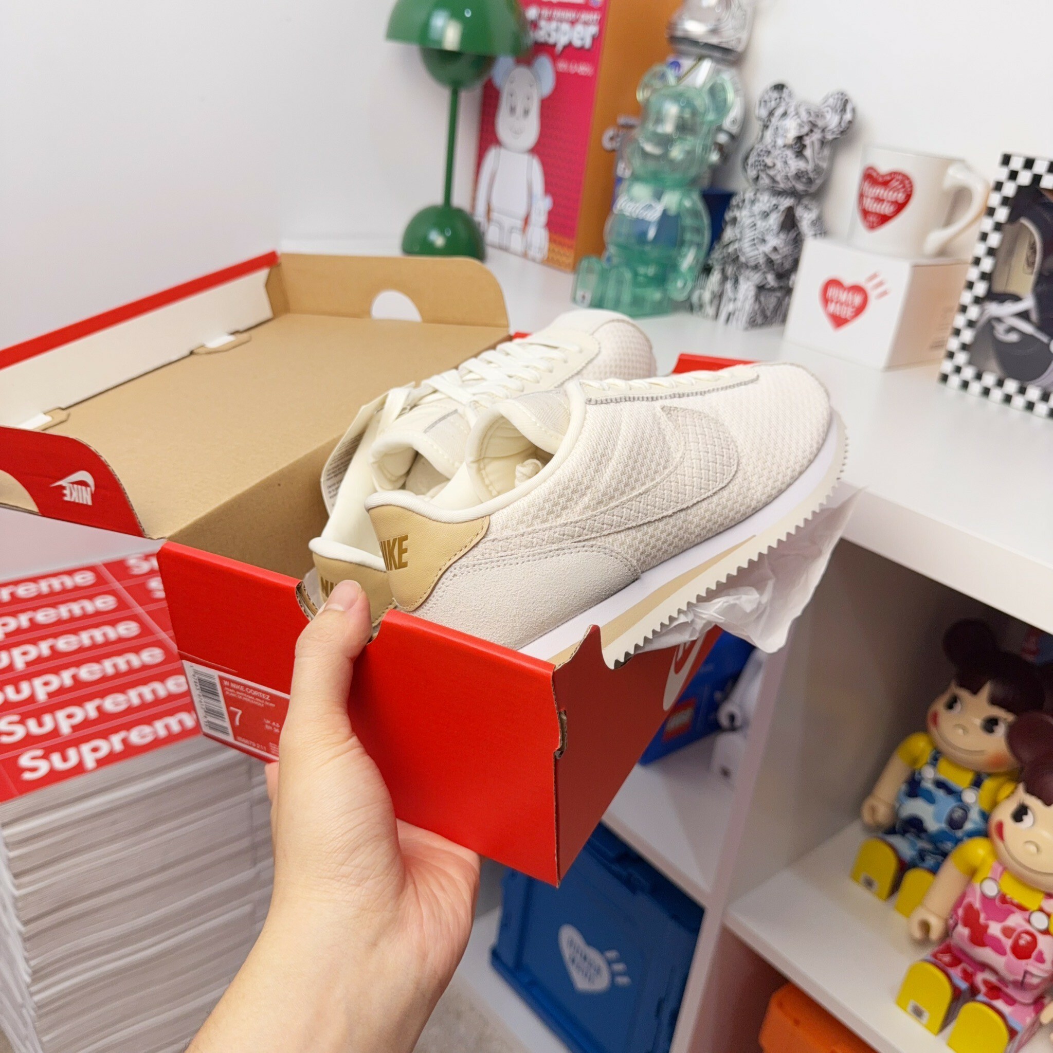 Nike Cortez 華夫格紋 鬆餅 奶油白 阿甘 阿甘鞋 IB8879-211