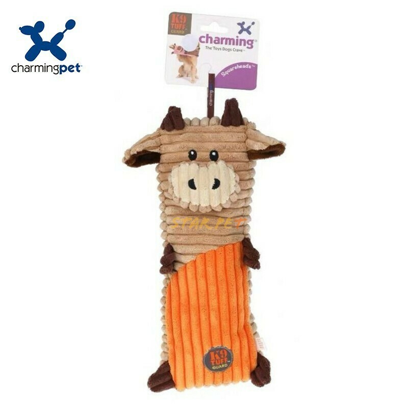 Charming Pet - Square Heads Cow Dog Toys