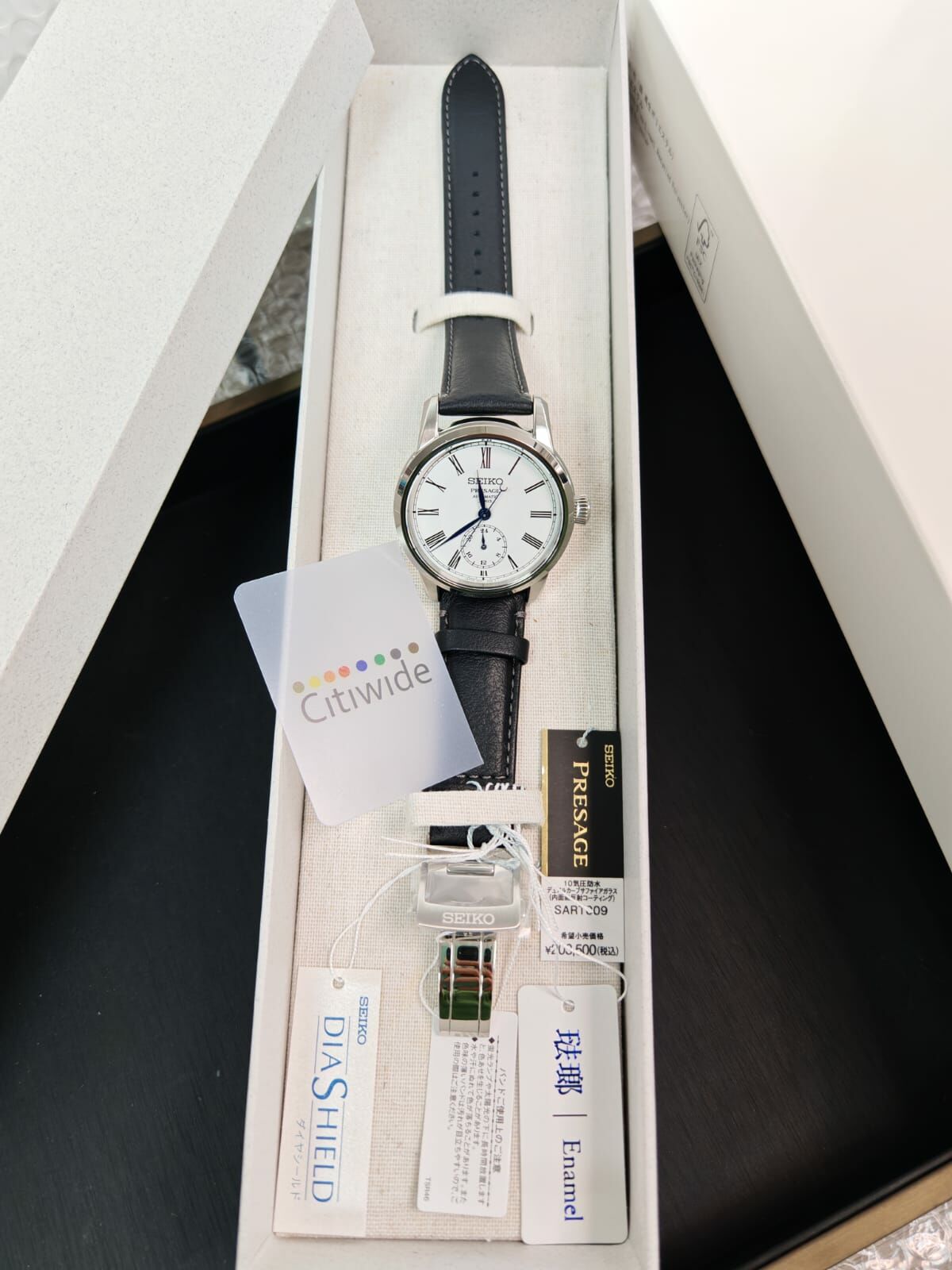 Made in Japan Seiko 精工 Presage Craftsmanship Series Enamel dial Calf strap SART009 / SPB495  SPB495J1 Watch