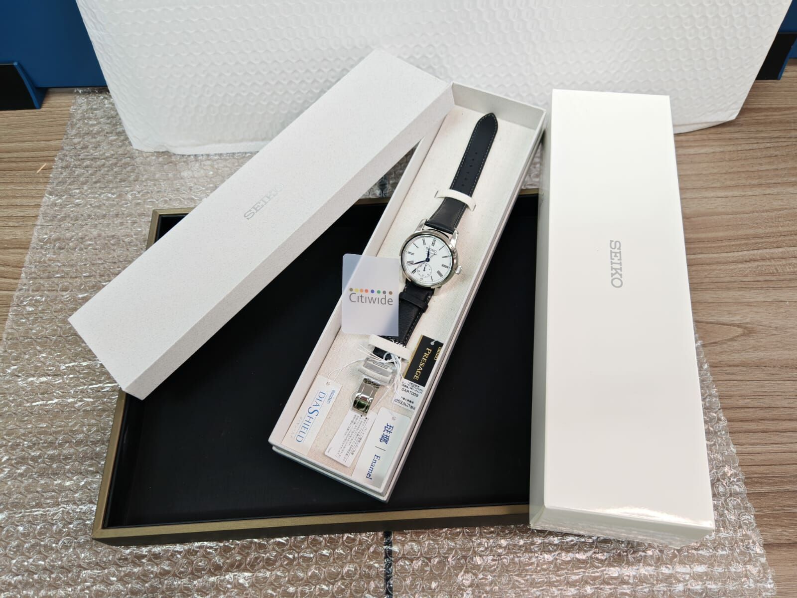 Made in Japan Seiko 精工 Presage Craftsmanship Series Enamel dial Calf strap SART009 / SPB495  SPB495J1 Watch