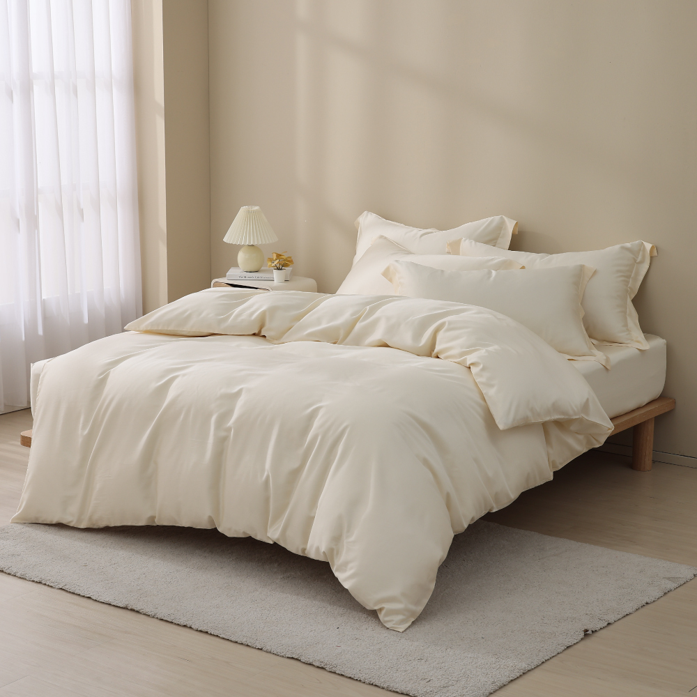 60支天絲棉｜67%天絲&33%純棉｜香草白｜單品&床包被套組