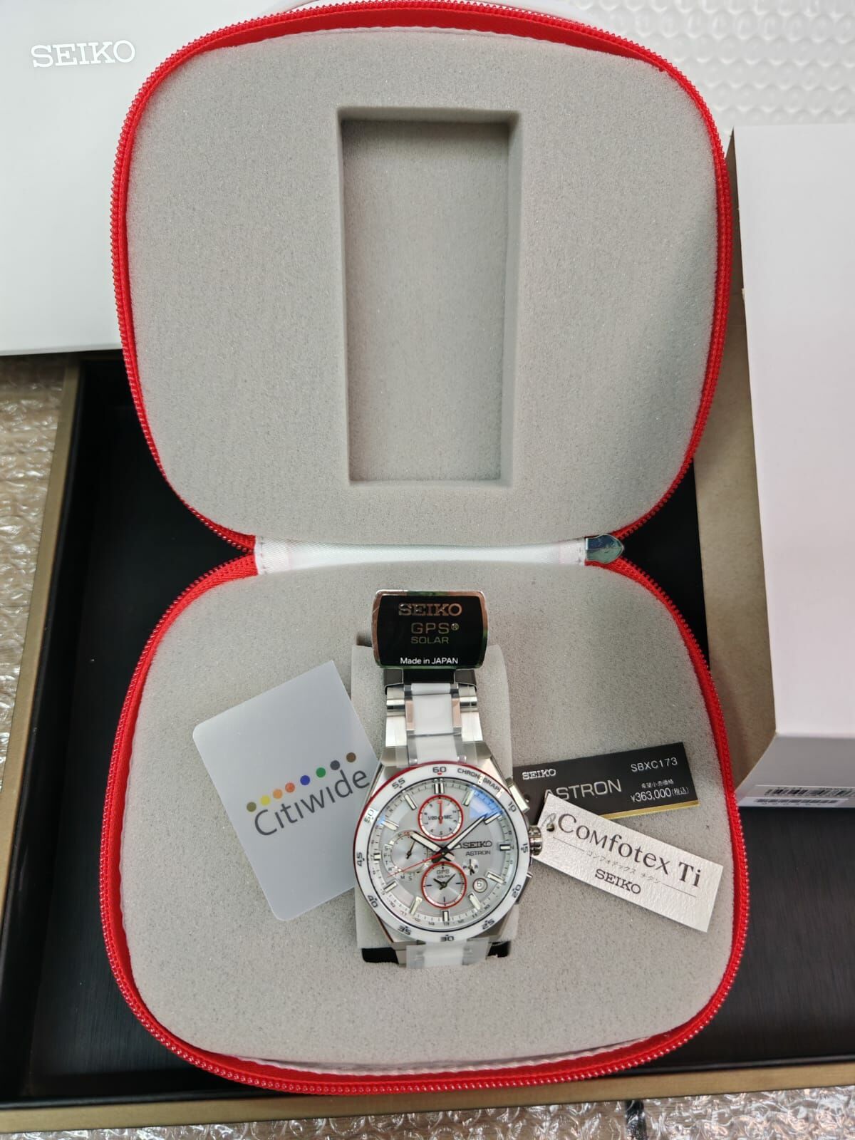 Seiko 精工 Astron GPS Solar SBXC173/SSH173 Astron GPS solar radio titanium men's watch Astron 精工 無國界醫生 特別版 日本製限定版手錶 SBXC173 JDM 日版 GPS 太陽能電波鈦金屬