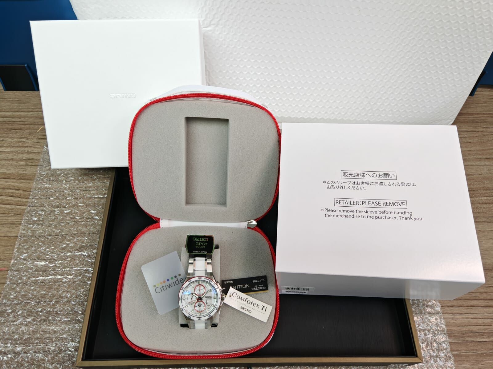 Seiko 精工 Astron GPS Solar SBXC173/SSH173 Astron GPS solar radio titanium men's watch Astron 精工 無國界醫生 特別版 日本製限定版手錶 SBXC173 JDM 日版 GPS 太陽能電波鈦金屬