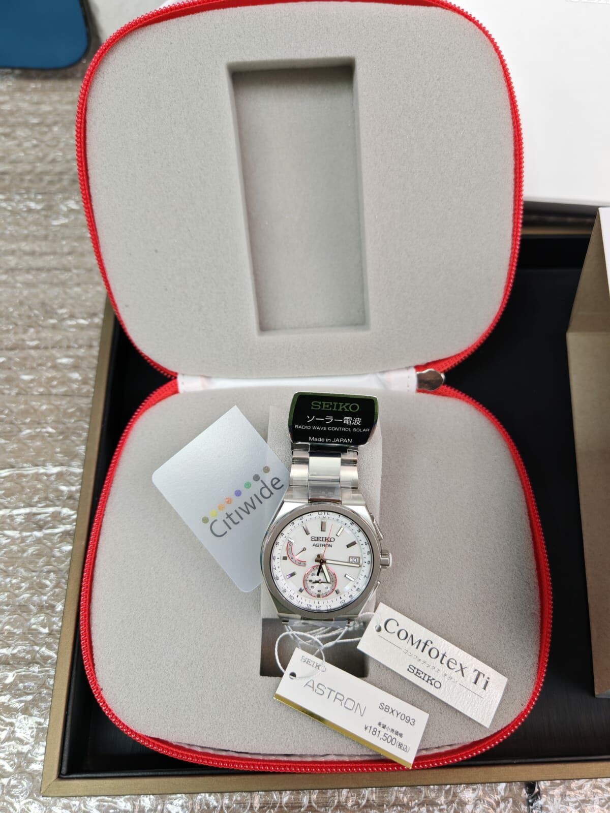 日本製造 Seiko 精工 Astron SBXY093 NEXTER Solar Radio Metal Strap Men's Watch 無國界醫生 2025 合作限量版 鈦金屬太陽能手錶