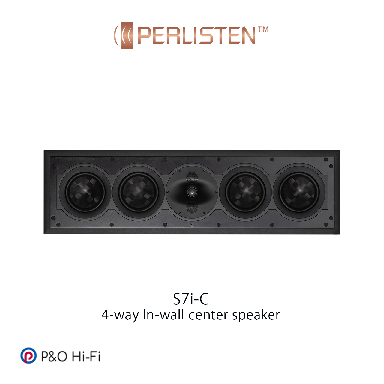 PERLISTEN S7i-c 4 路分音嵌入式中置喇叭