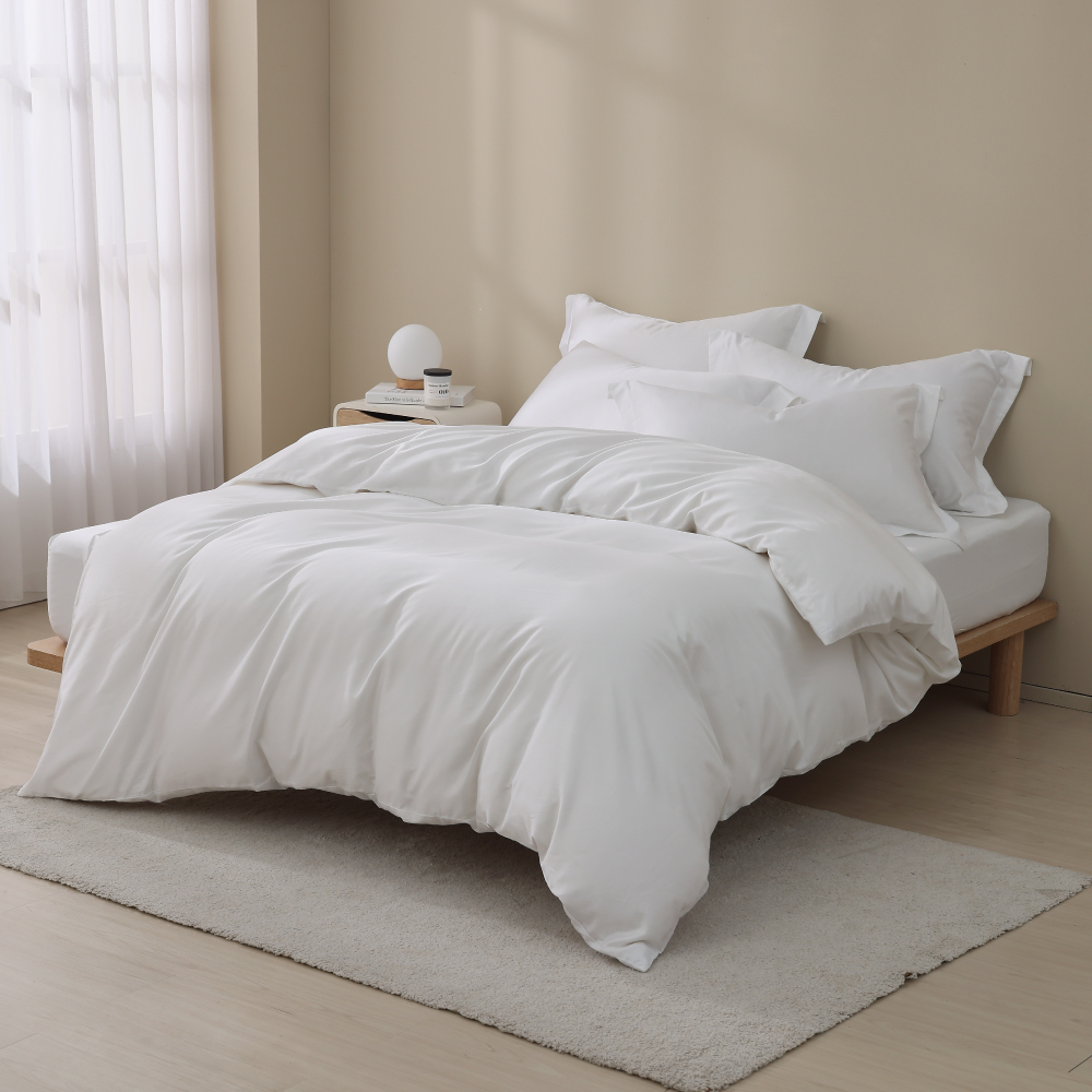 60支天絲棉｜67%天絲&33%純棉｜冬雪白｜單品&床包被套組