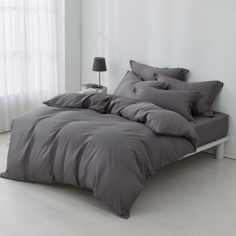 60支天絲棉｜67%天絲&33%純棉｜夜墨灰｜單品&床包被套組