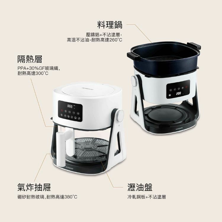 Acerpure chef 二合一空氣炸鍋_KF754-7AB