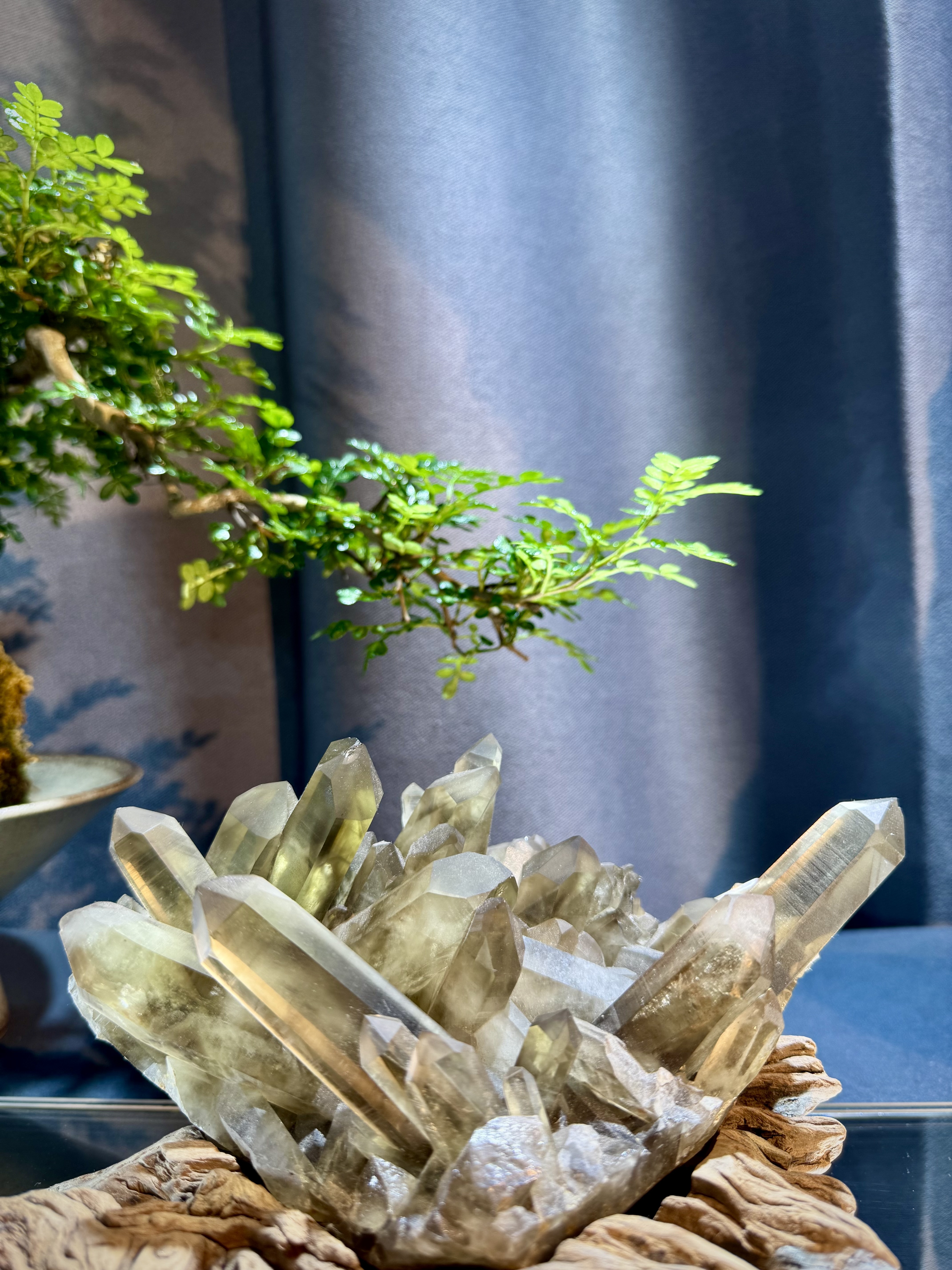 頂級招財黃水晶簇擺件 5207