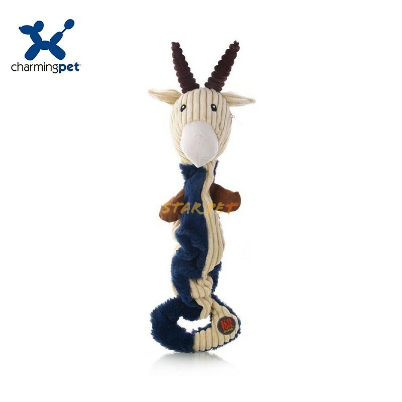 Charming Pet - Tuggin' Talkies Goat Dog Toys