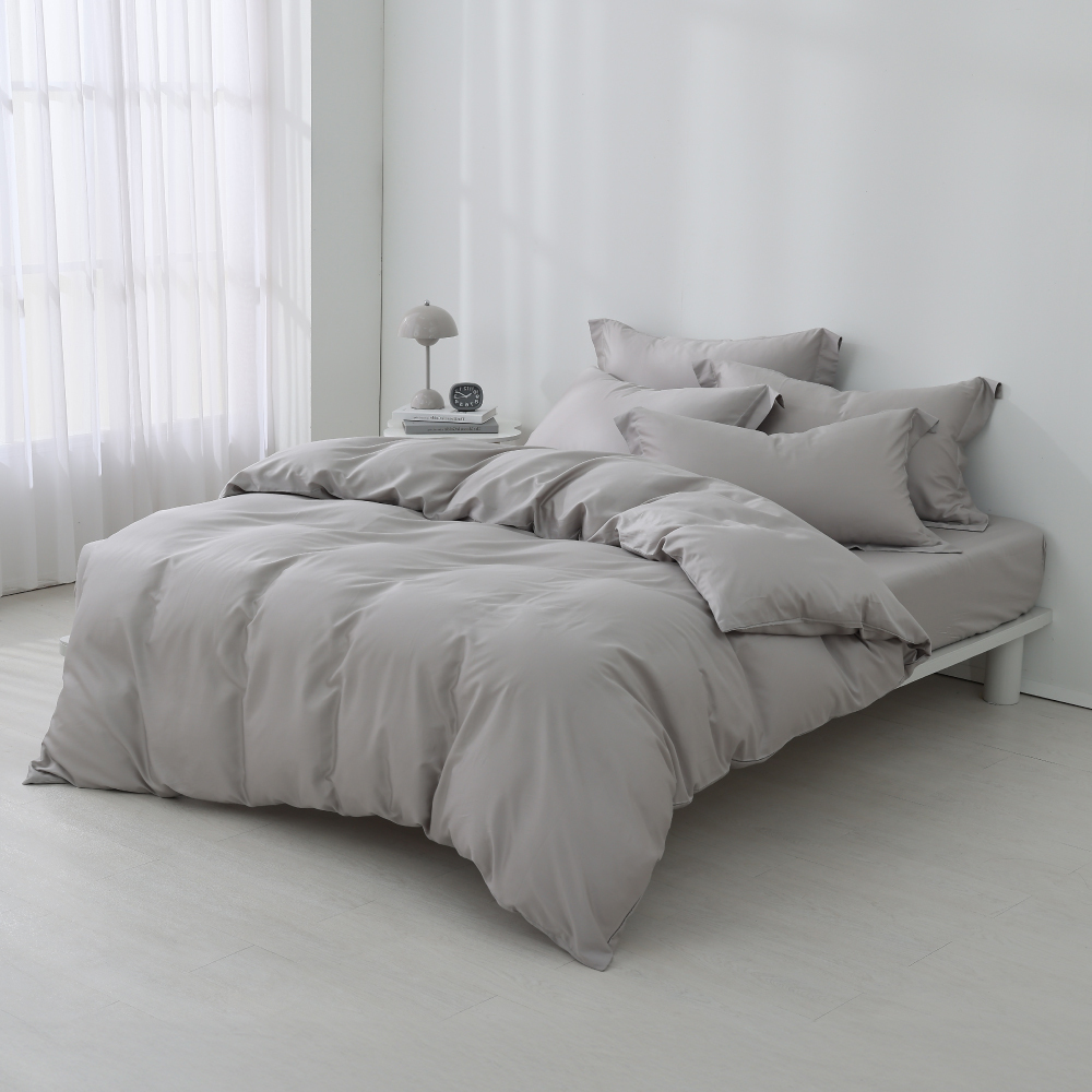 60支天絲棉｜67%天絲&33%純棉｜晨霧灰｜單品&床包被套組