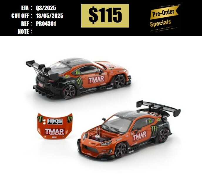 PO-$115 * POP RACE * 1:64 PANDEM GR86 - DAIGO SAITO FORMULA DRIFT JAPAN 2022 (Removeable Hood | Detailed Engine) [OD30/04]