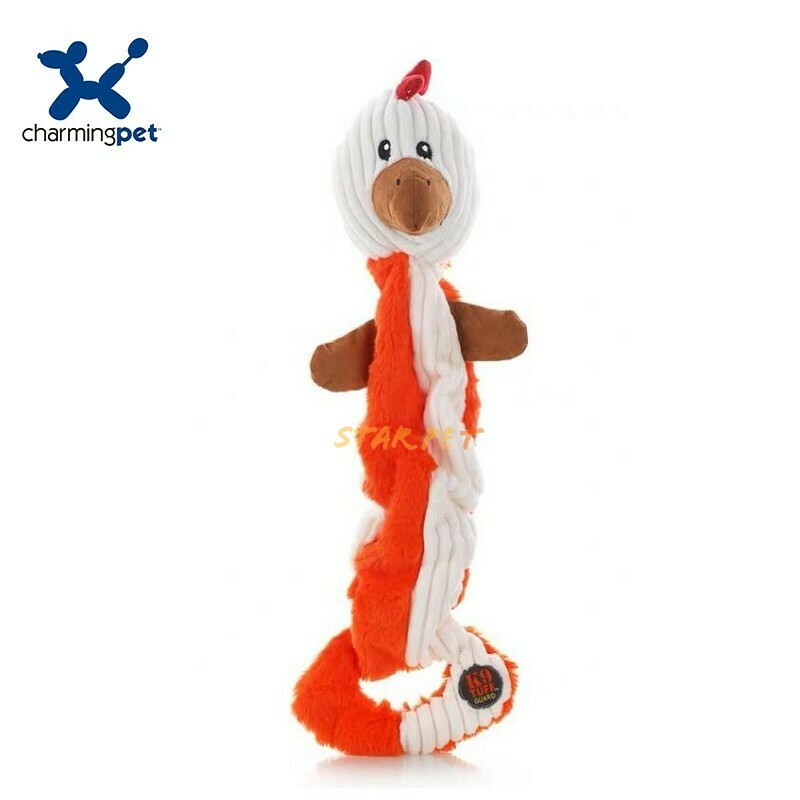Charming Pet - Tuggin' Talkies Chicken Dog Toys