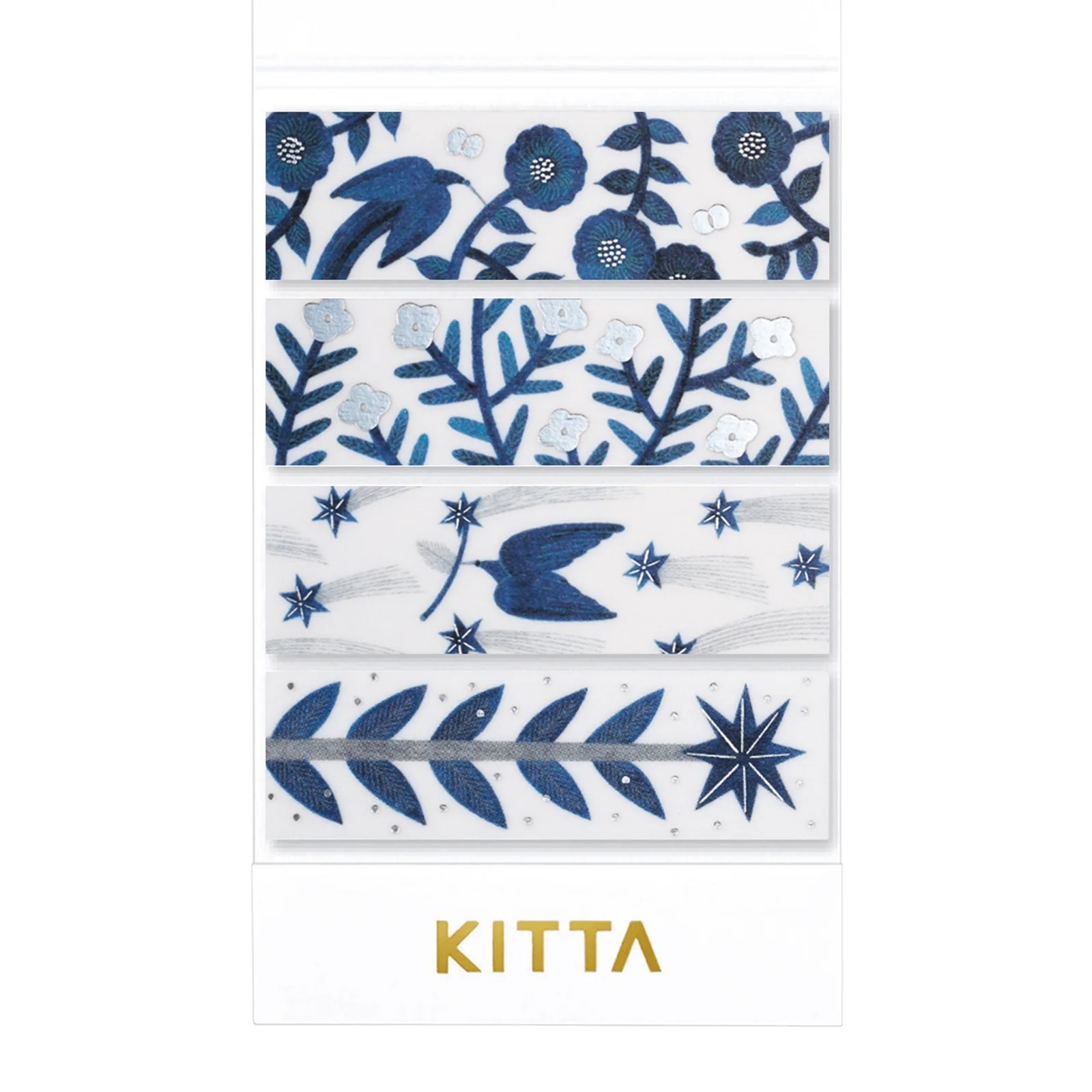 KITTA ｜ 隨身攜帶和紙膠帶 銀箔 閃亮 近藤百惠設計款