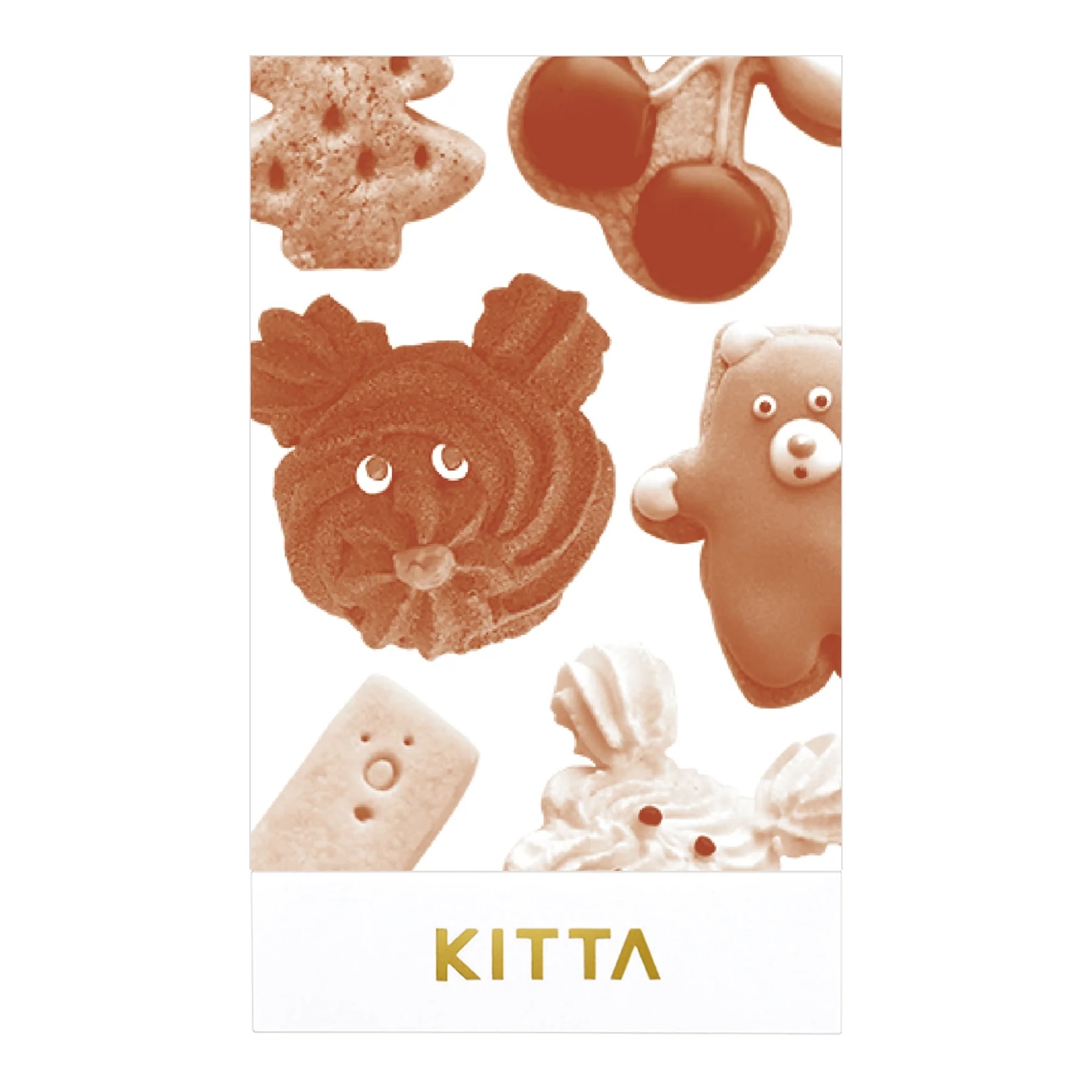 KITTA ｜ 隨身攜帶和紙膠帶 Clear透明 甜點  Oyatsuya設計款