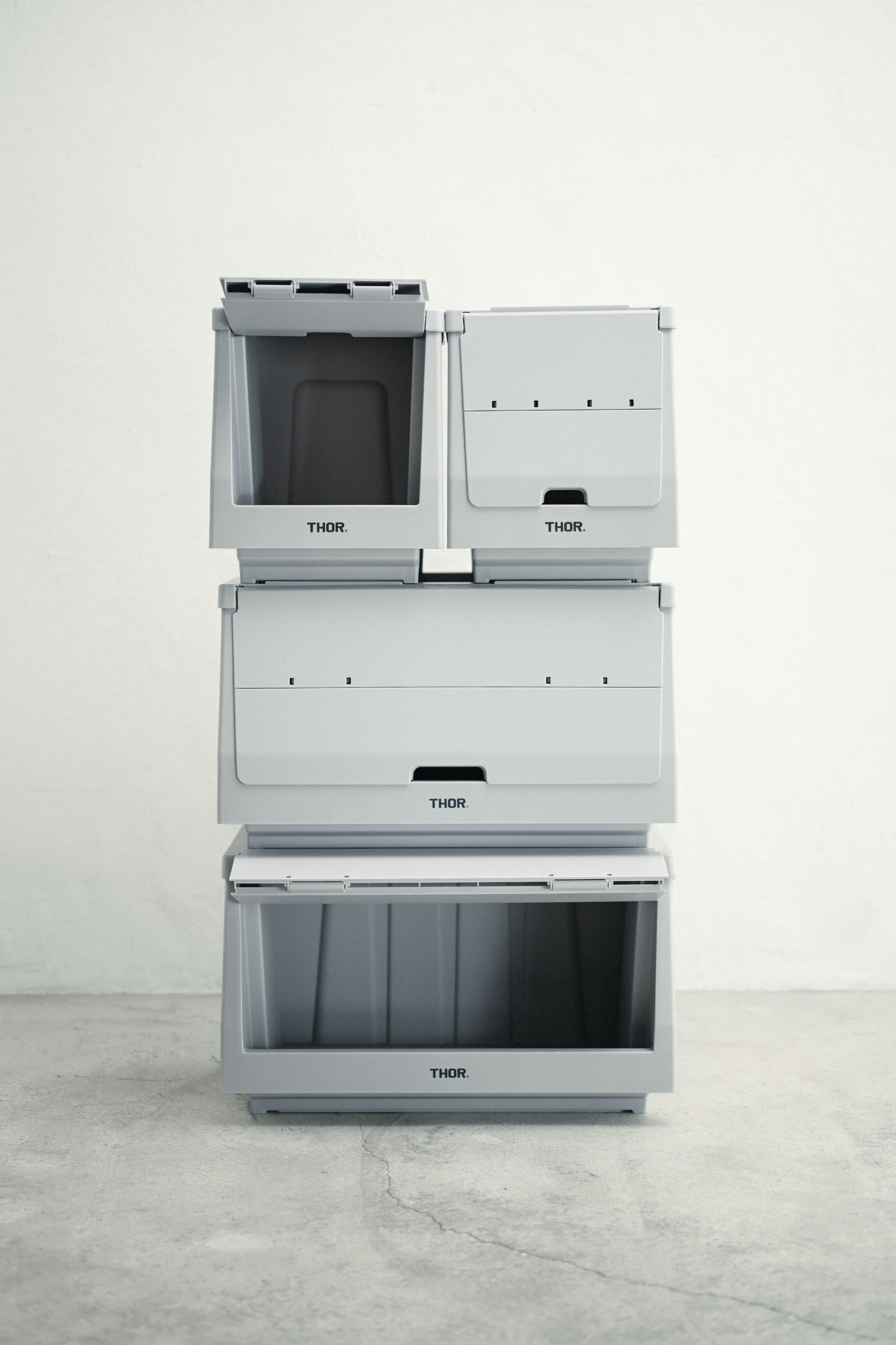 THOR Stacking Shelf Container / LIGHT GREY