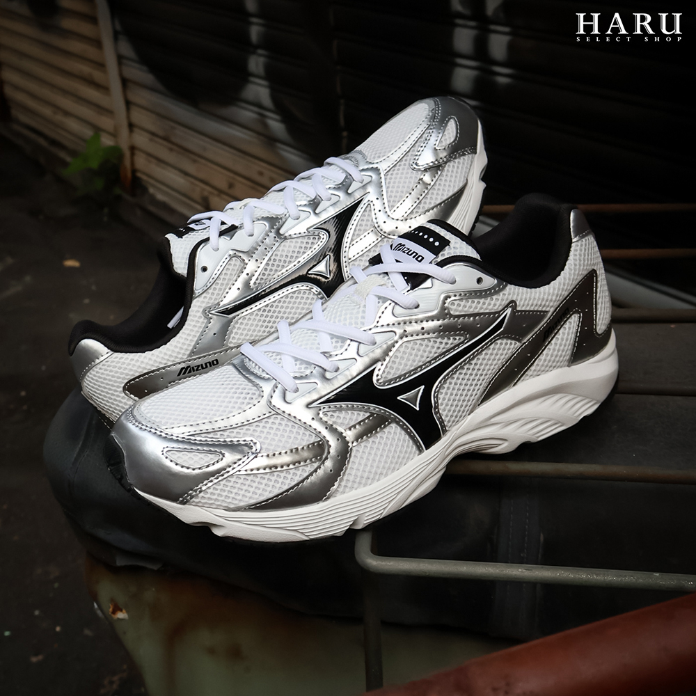 MIZUNO 美津濃 SPARK CN 銀白色 y2k EVA中底 網眼 慢跑鞋 復古休閒鞋 D1GH242804