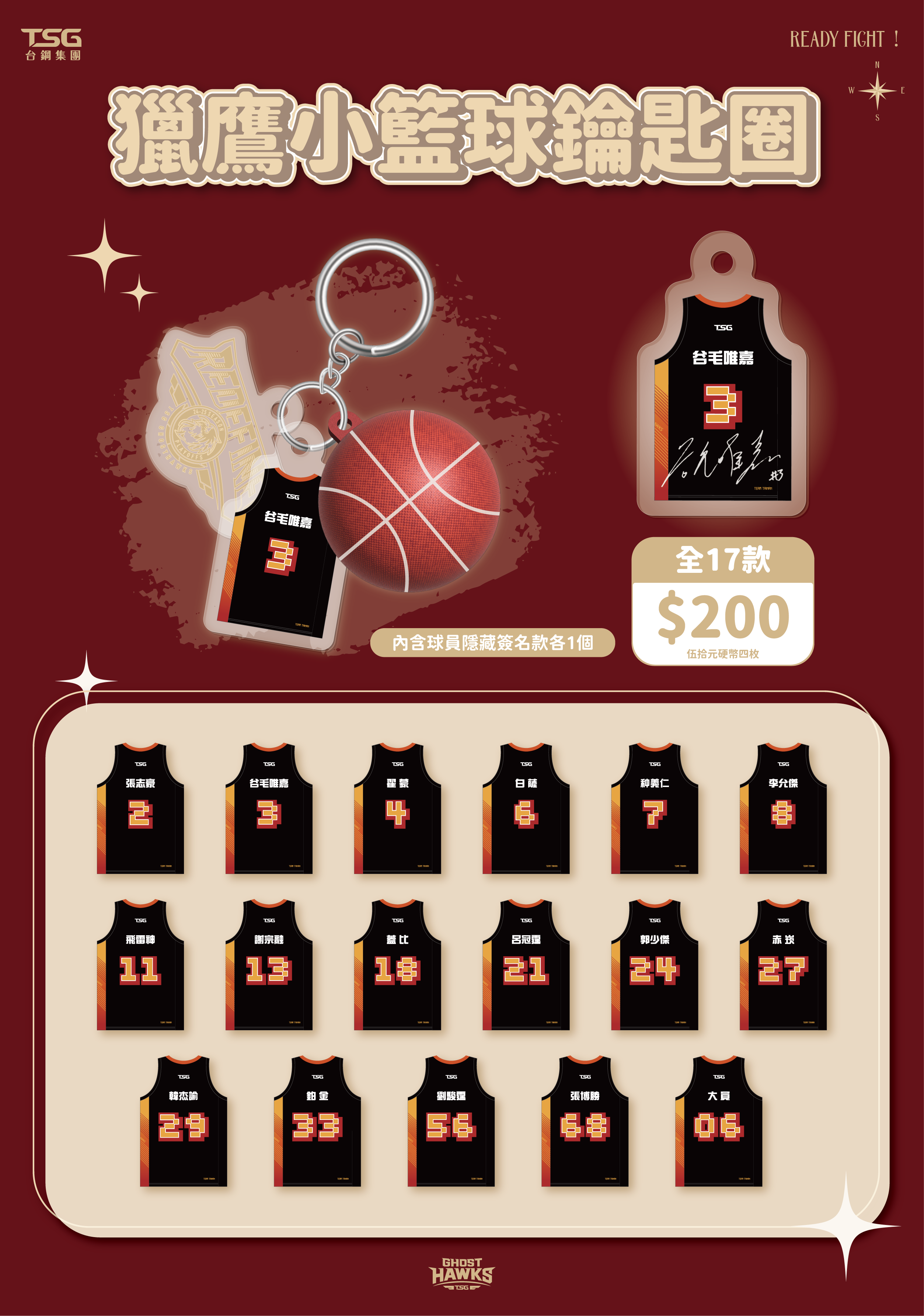 獵鷹小籃球鑰匙圈｜扭蛋