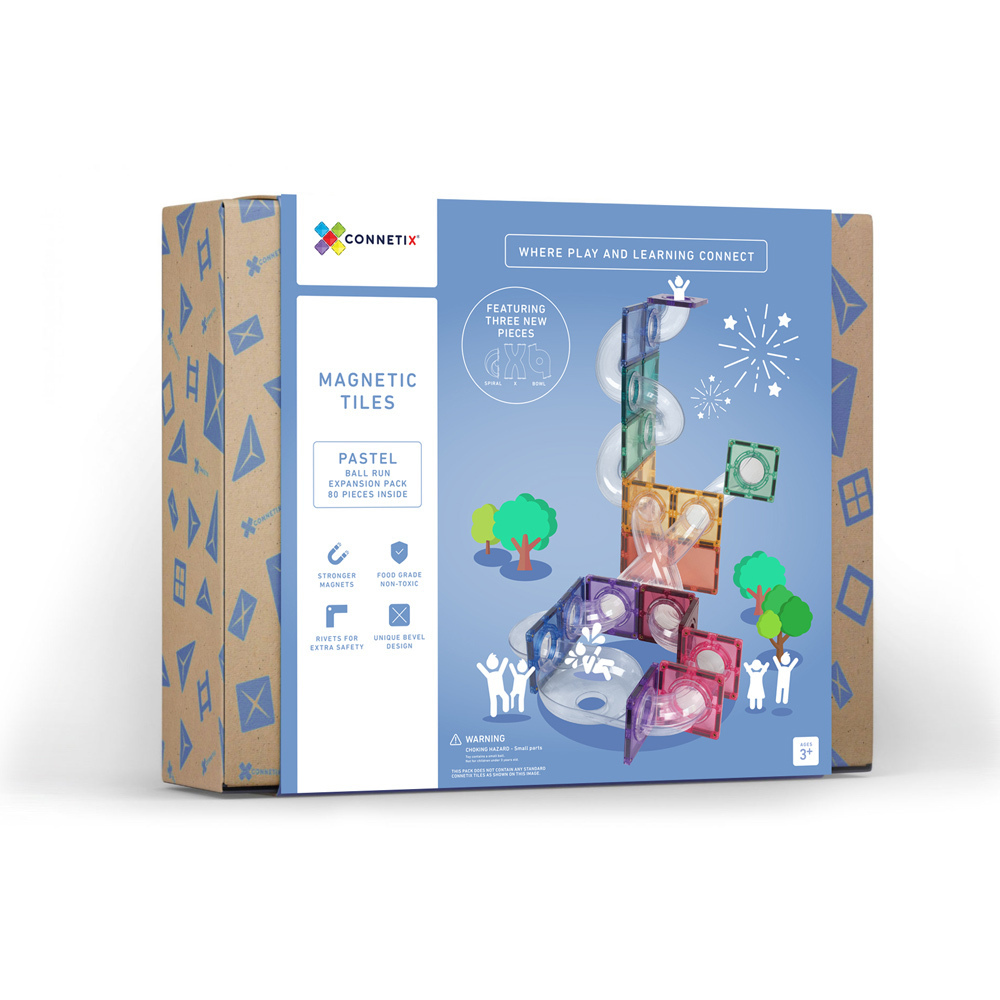 Connetix 磁樂®- 80片 粉彩球道延伸組