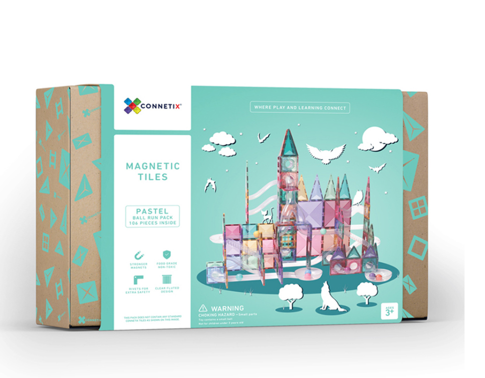 Connetix 磁樂®- 106片   粉彩球道組延伸組
