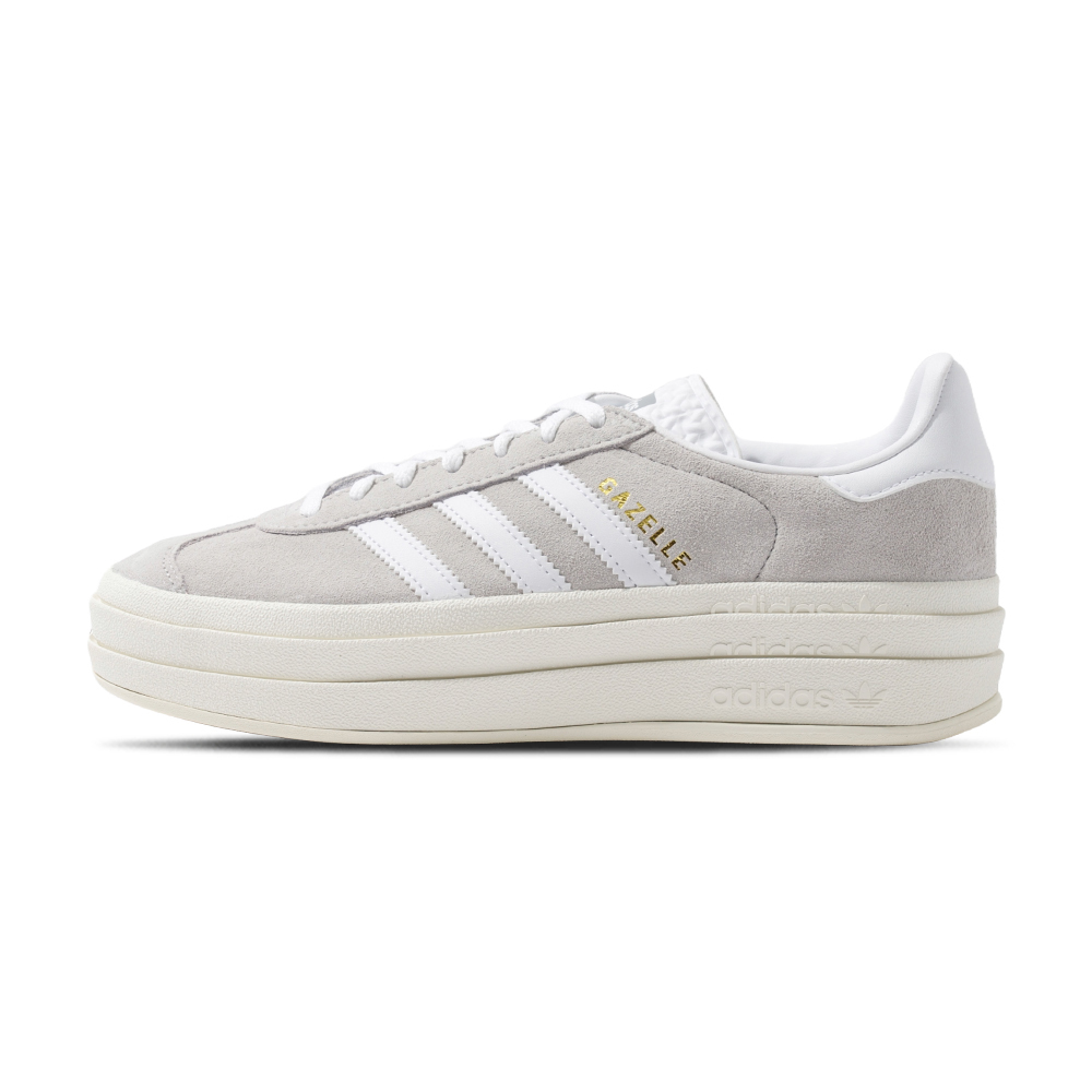 Adidas Gazelle Bold W 女 灰白色 運動 經典 復古 三葉草 厚底 麂皮 休閒鞋 HQ6893