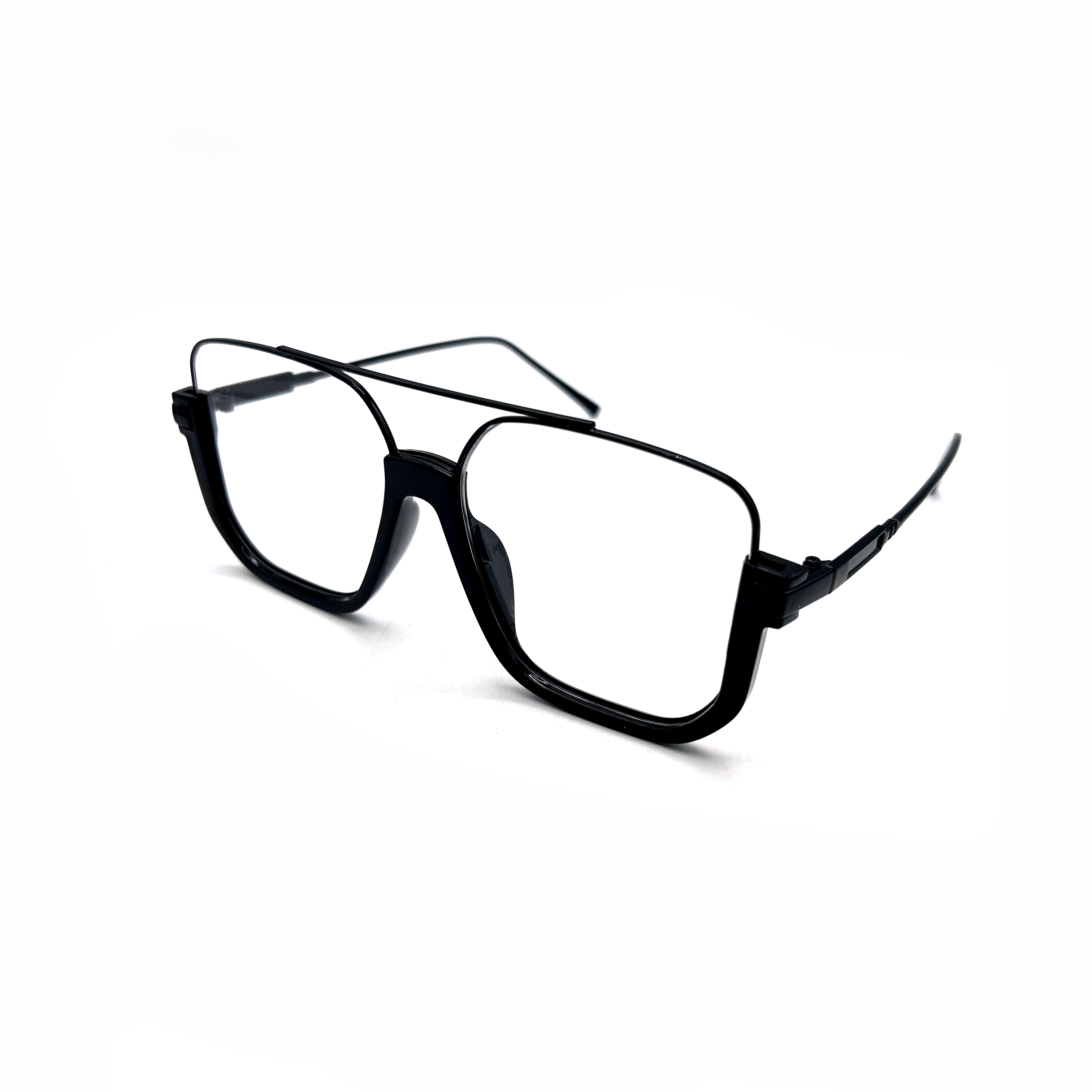 CHILL 時尚底圓粗框墨鏡-透明