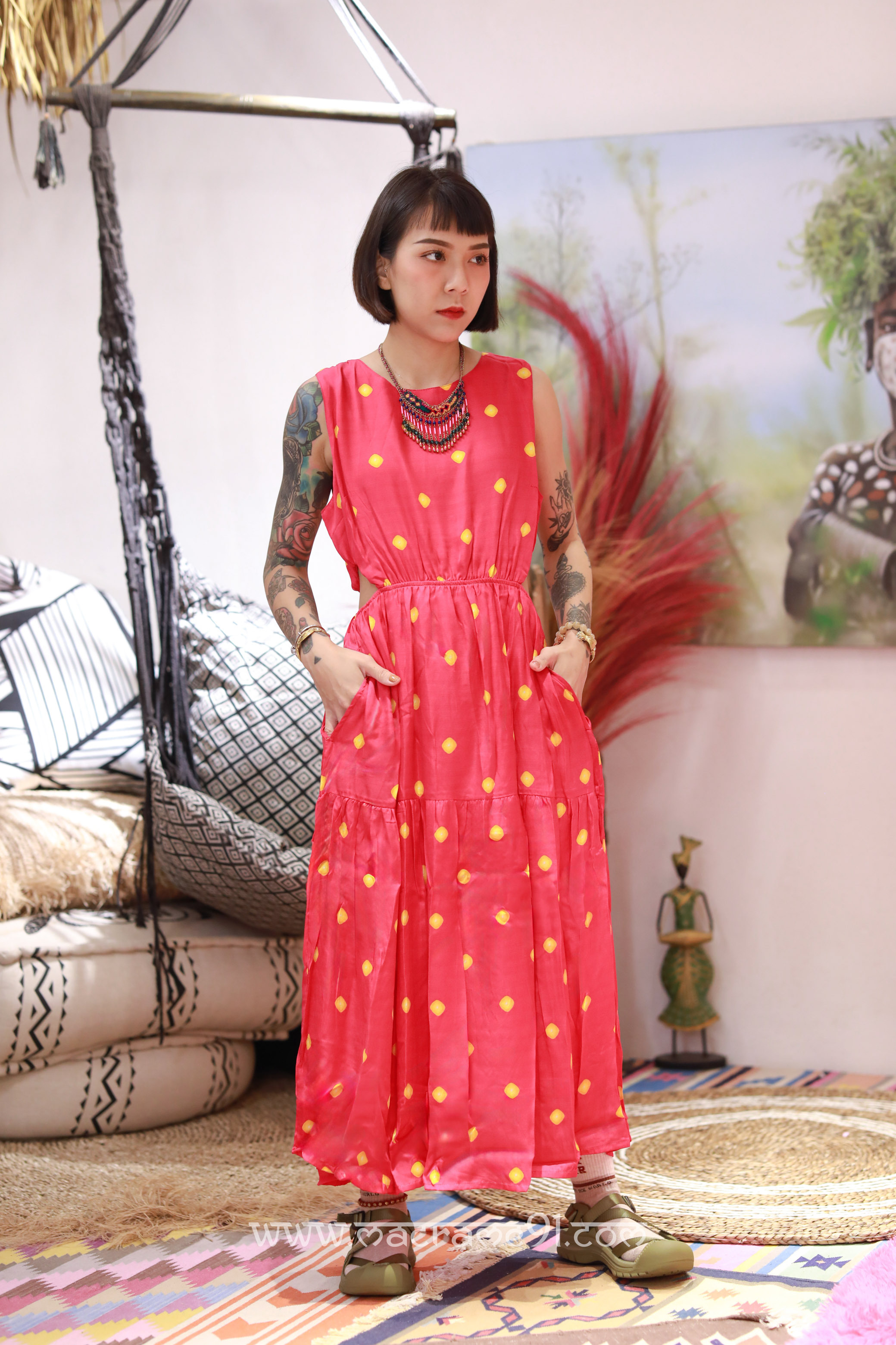 Macrame 長裙 - M3055S - 粉色 (0514)