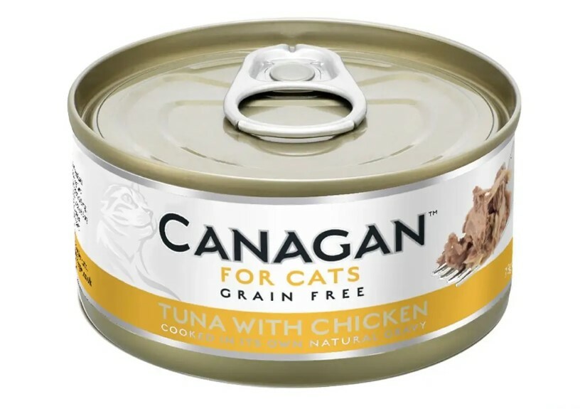 Canagan 原之選 貓咪主食罐 – 吞拿魚伴雞肉配方75g (原pack12罐)