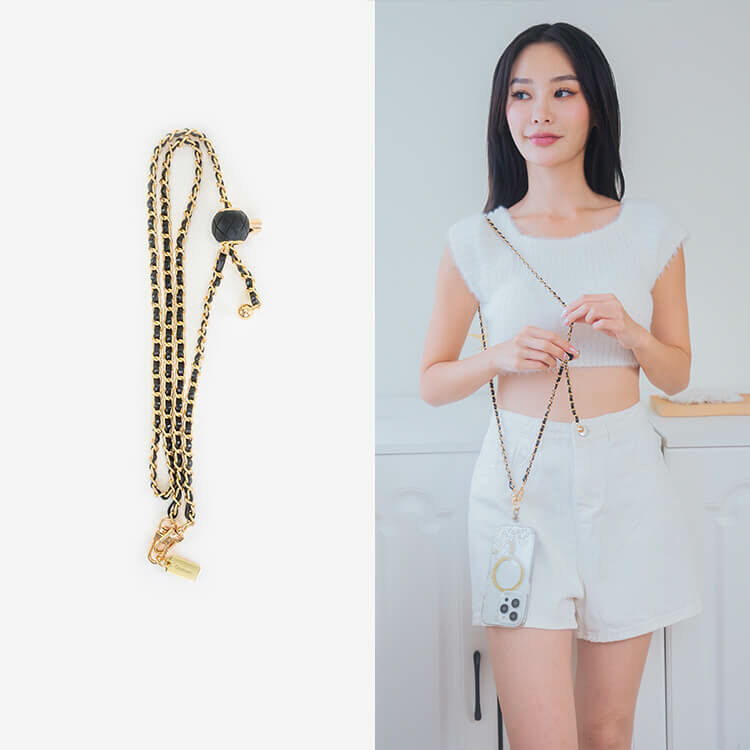 小香風金球(可調節)  手機掛繩 手機鏈條 長掛繩 背帶