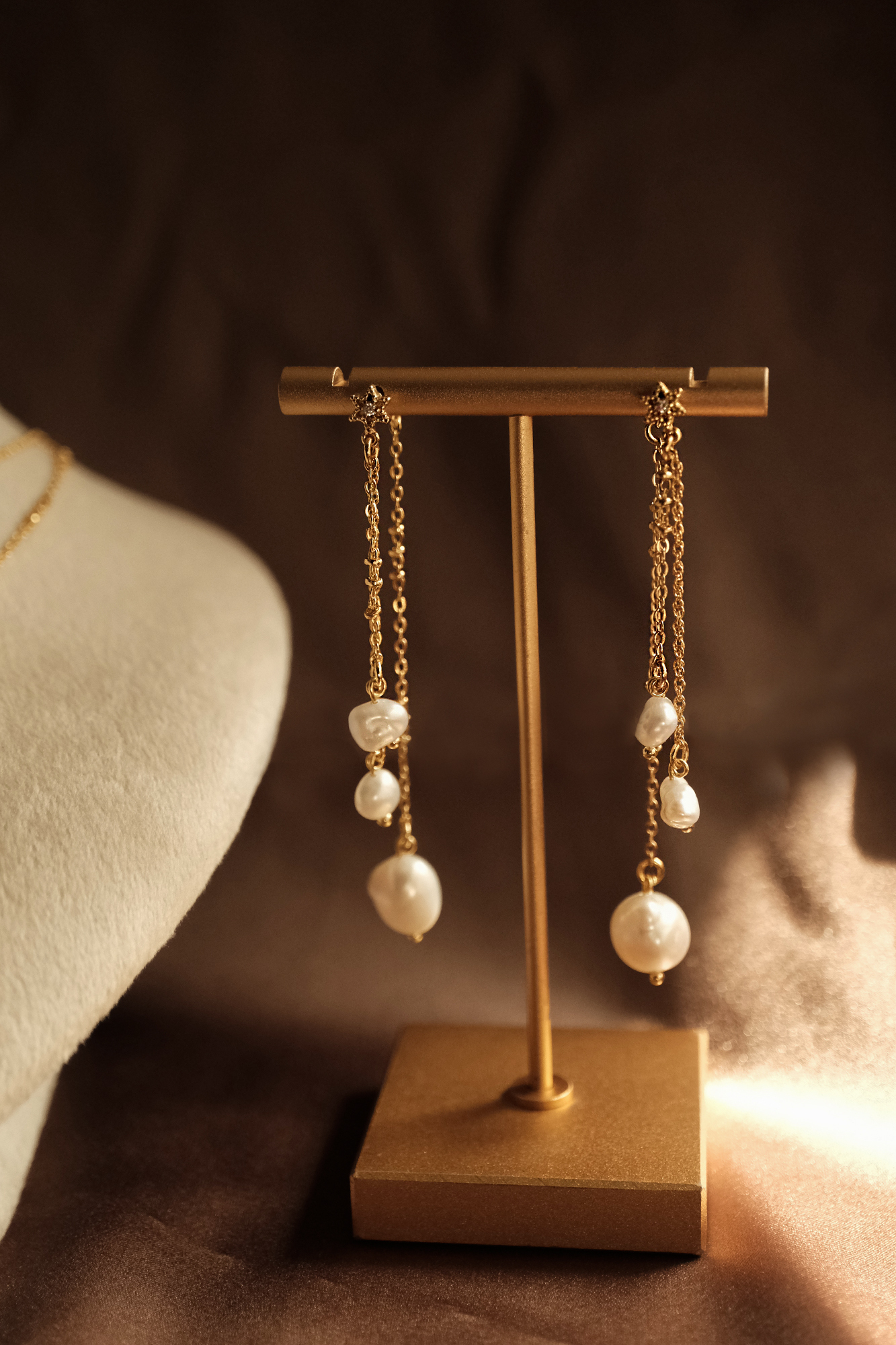 18KGP 月光奏鳴曲兩戴式耳環