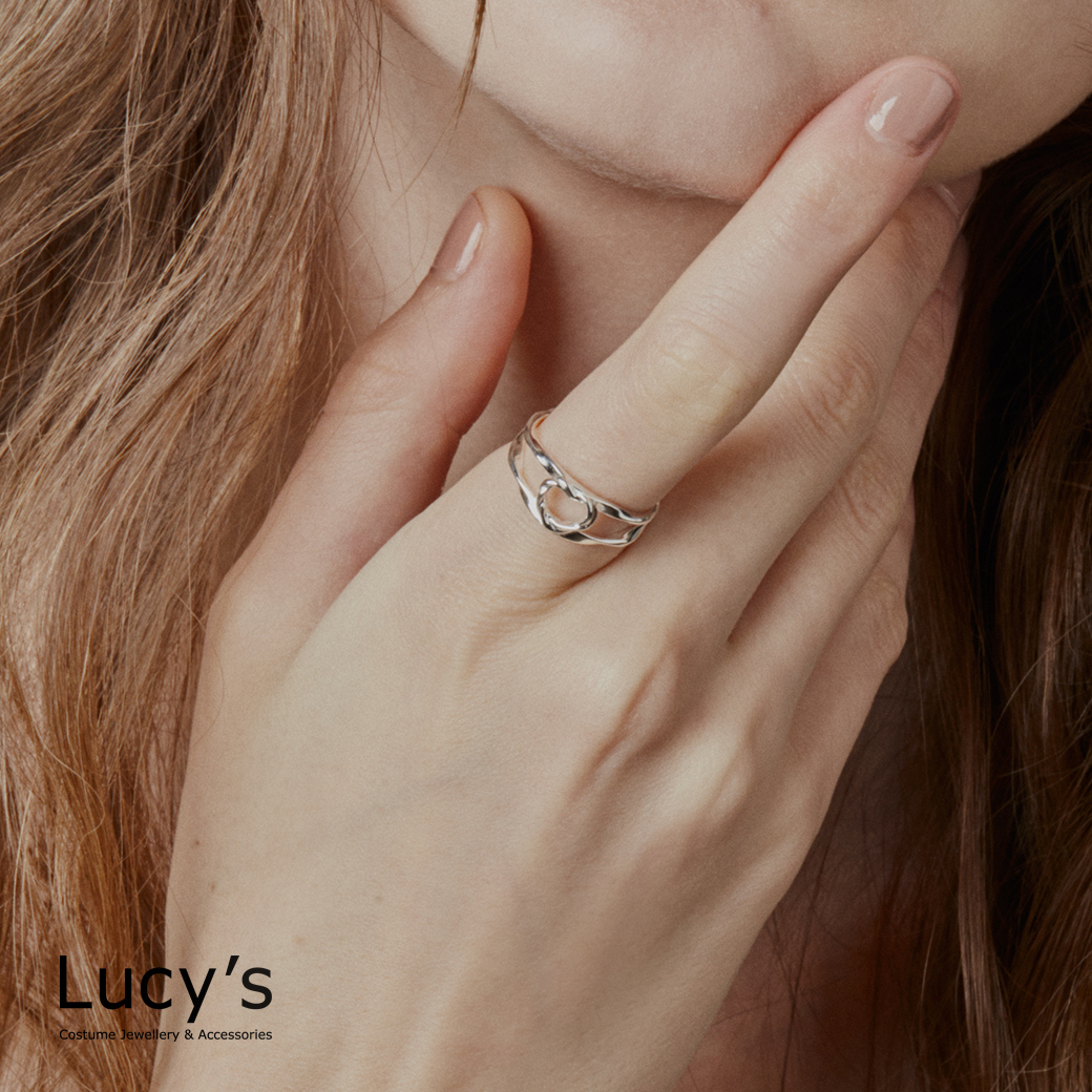 925純銀 獨心 開口戒 (108473)