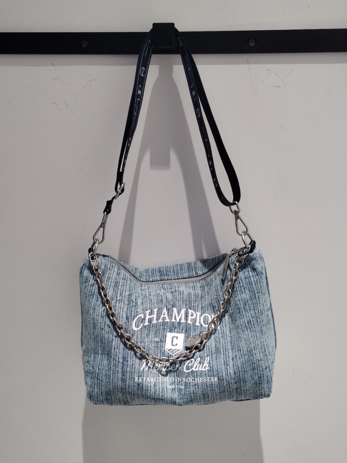 CHAMPION FW24 復古拼接硬幣鏈條包