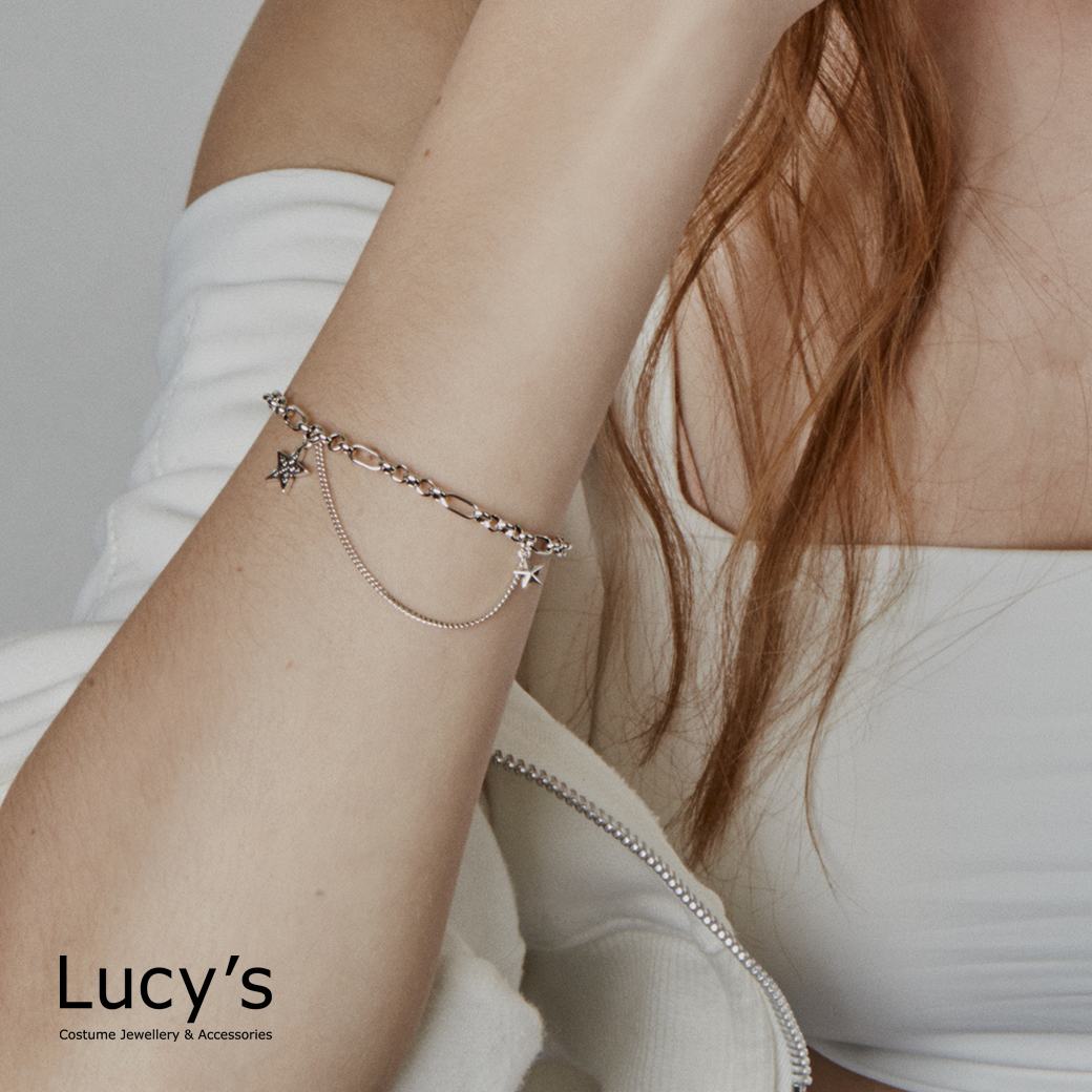 925純銀 守恆星星 手鍊 (107139)